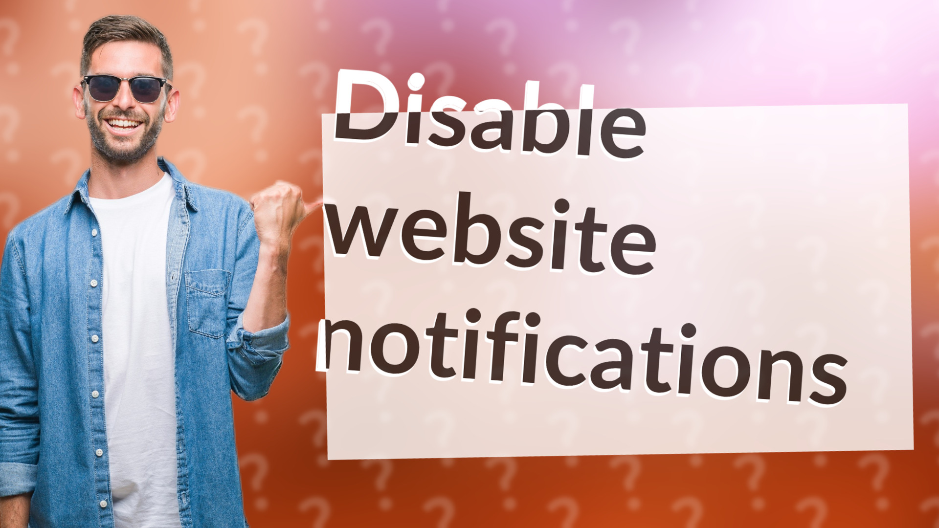 Disable website notifications