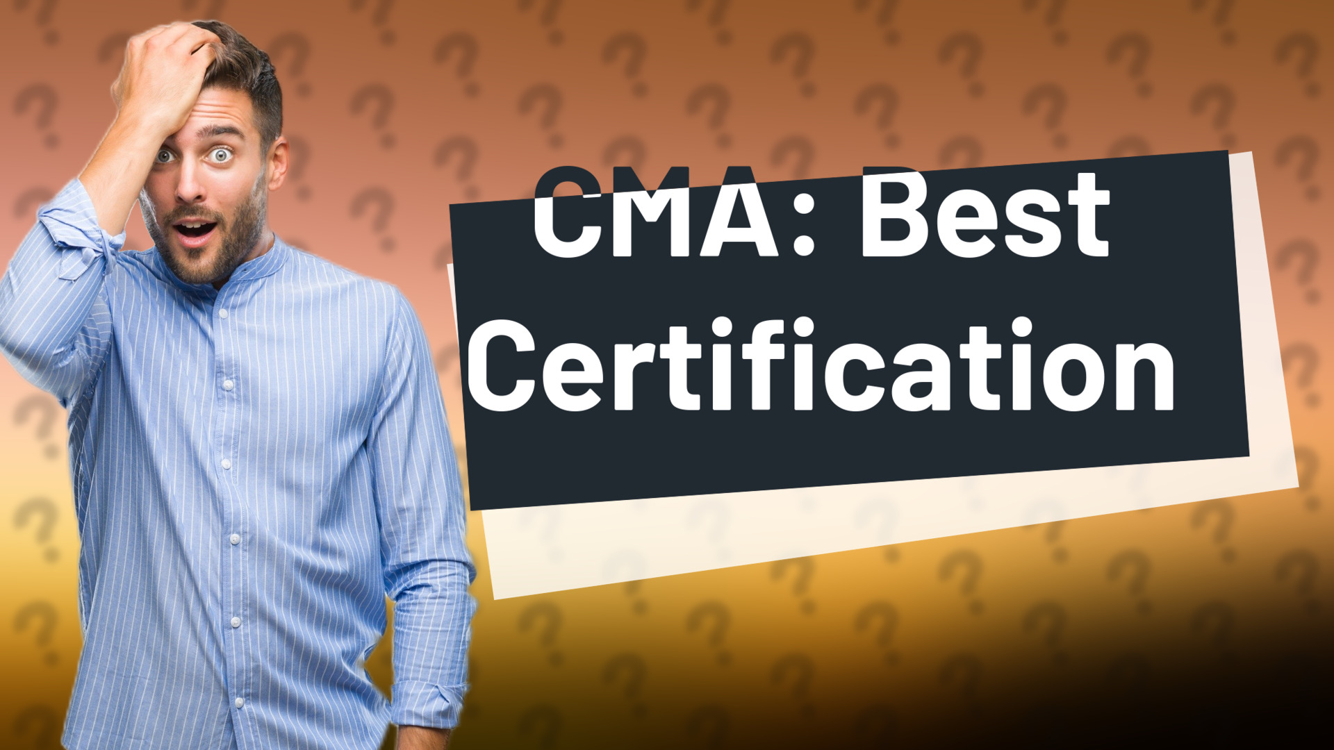 CMA: Best Certification