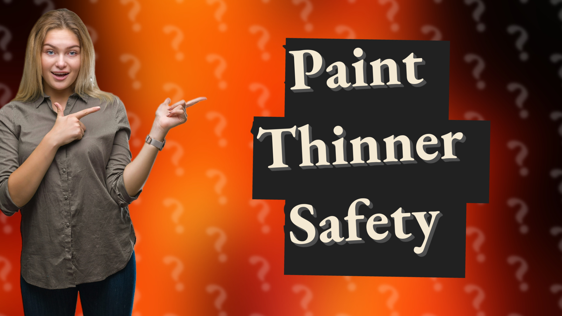 Paint Thinner Safety
