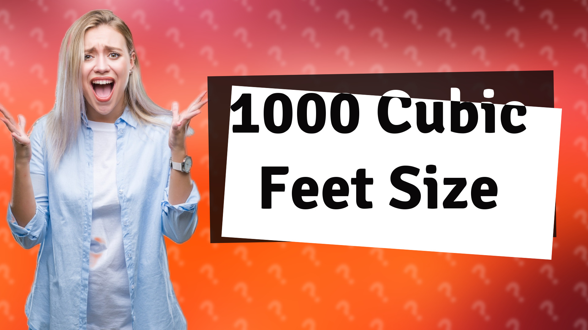 1000 Cubic Feet Size