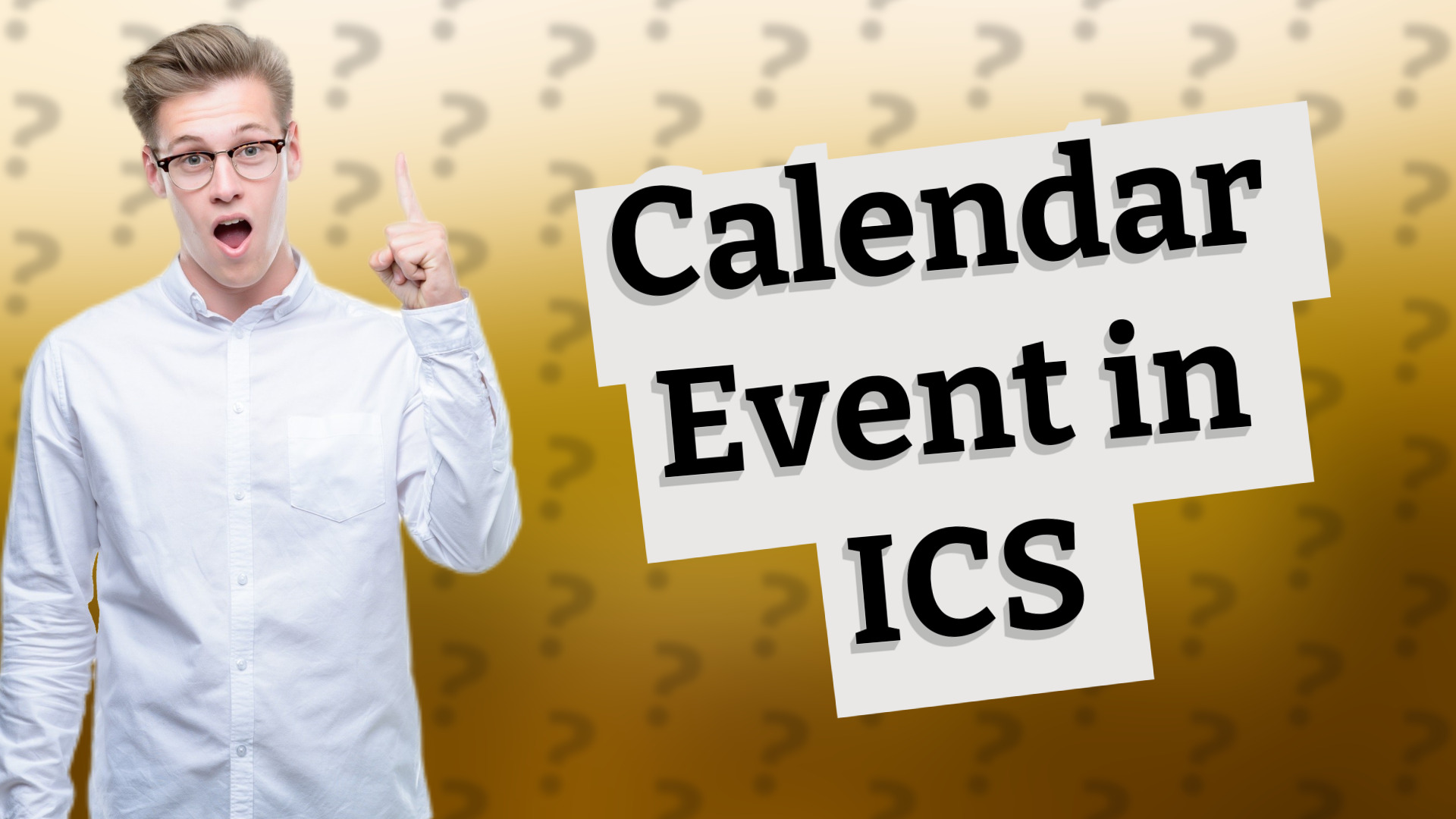 Calendar Event in ICS