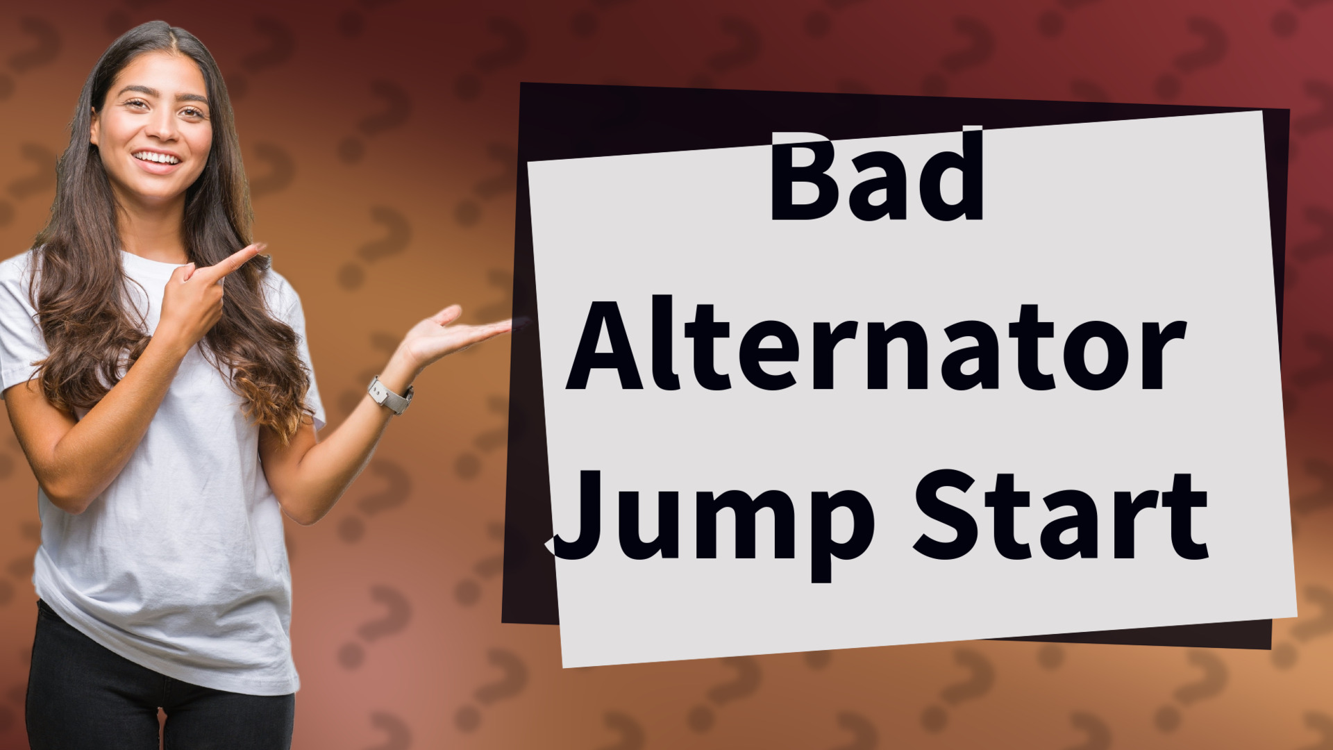 Bad Alternator Jump Start