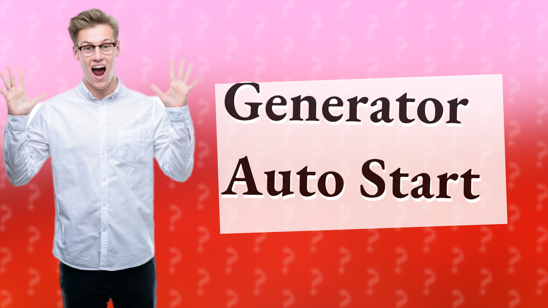 Generator Auto Start