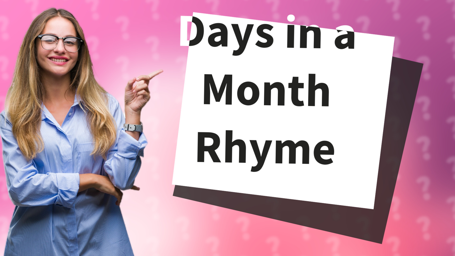 Days in a Month Rhyme