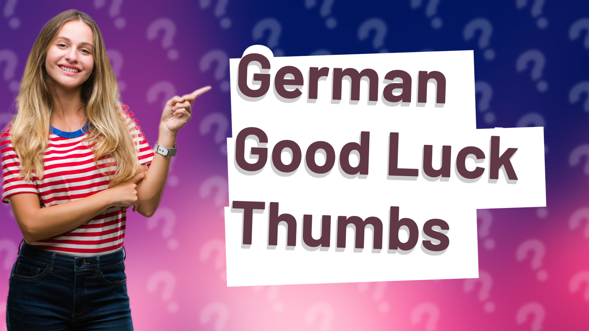 German Good Luck Thumbs
