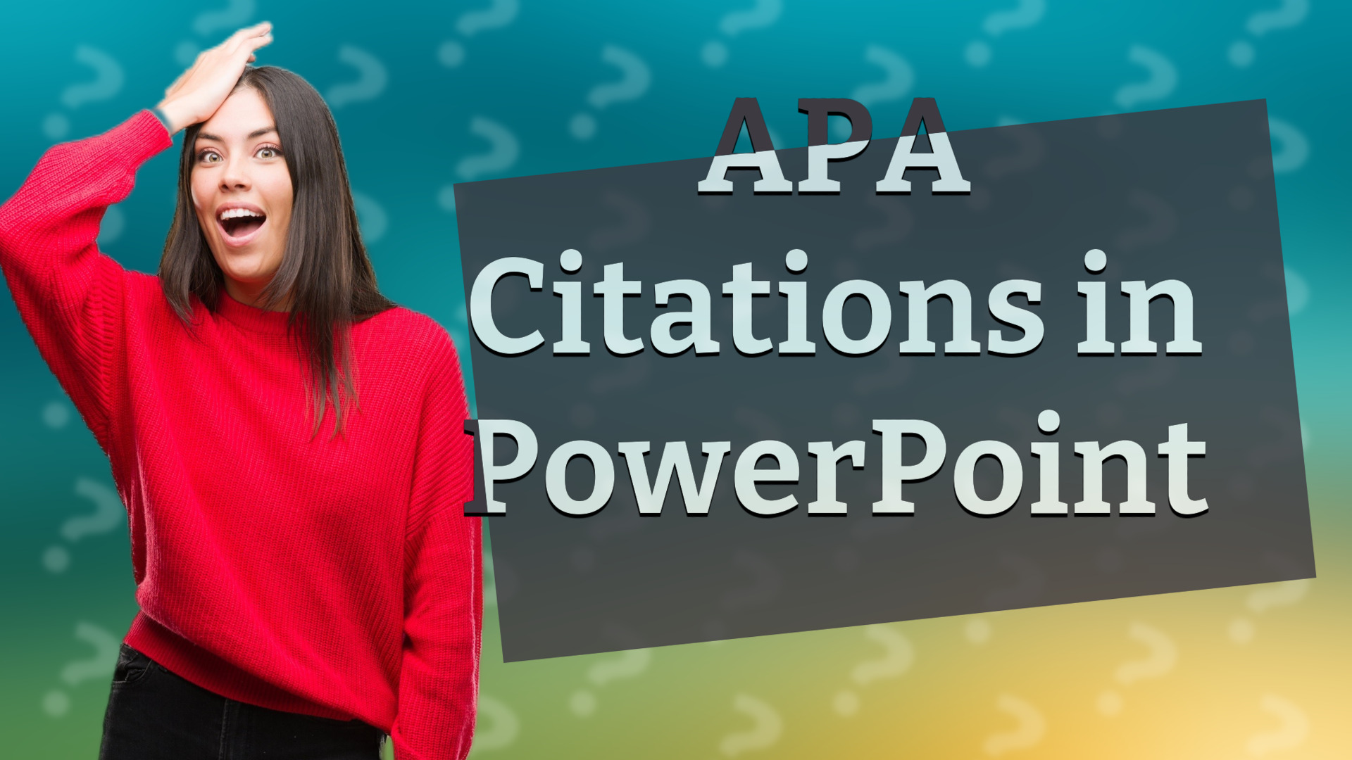 APA Citations in PowerPoint