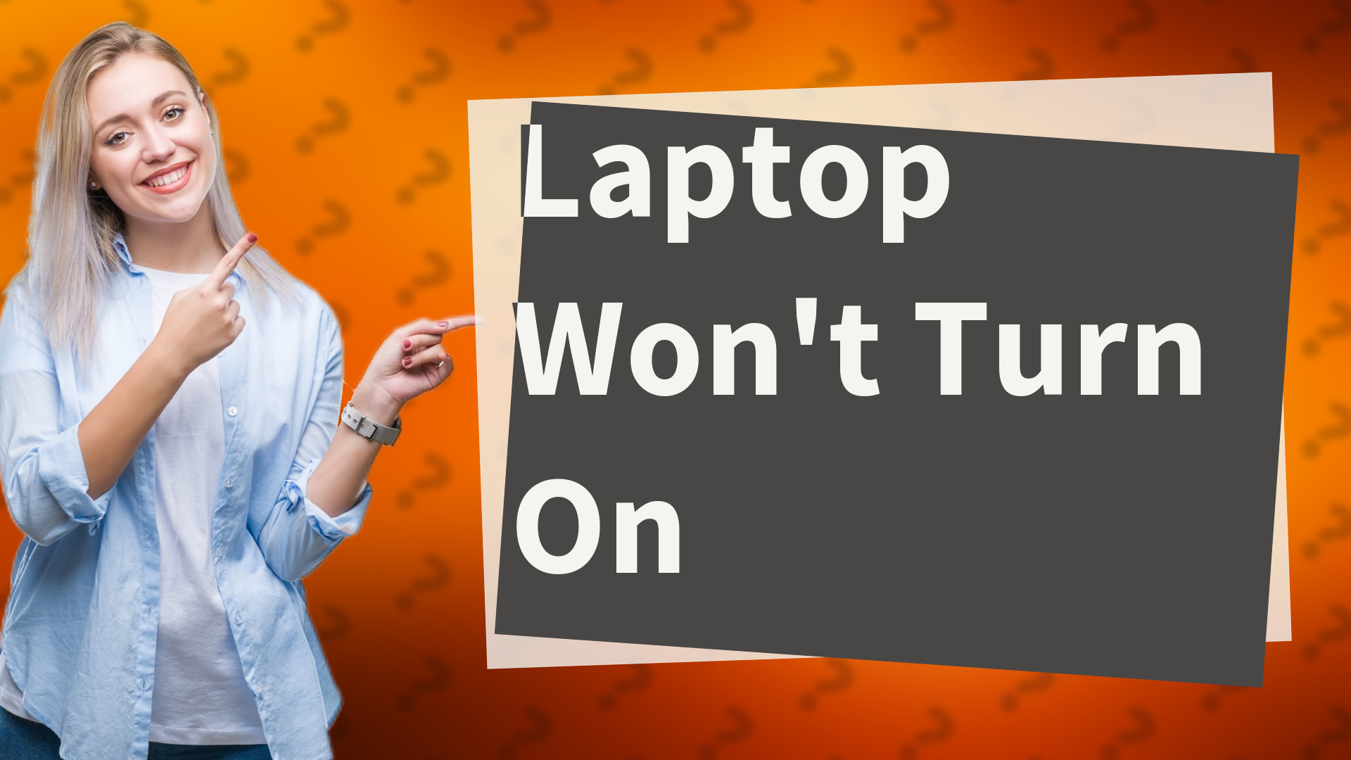 Laptop Won't Turn On