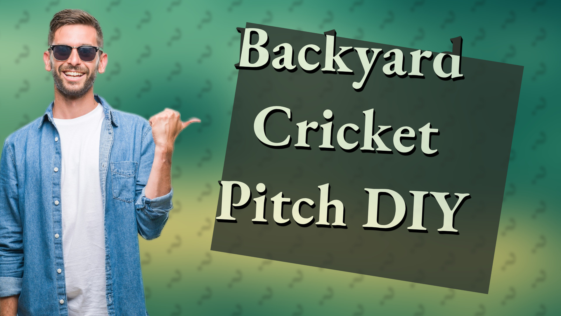 Backyard Cricket Pitch DIY