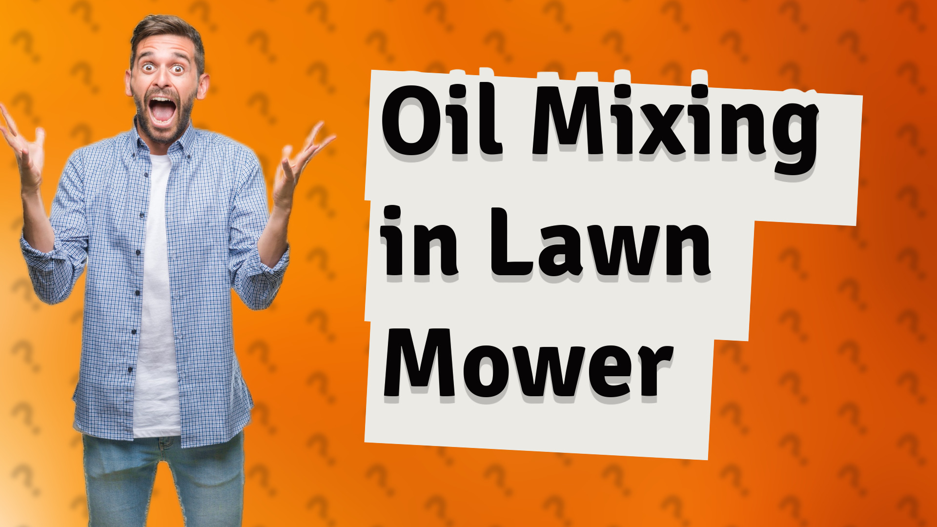 Oil Mixing in Lawn Mower