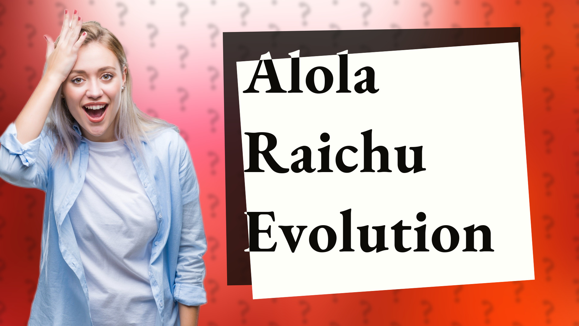 Alola Raichu Evolution