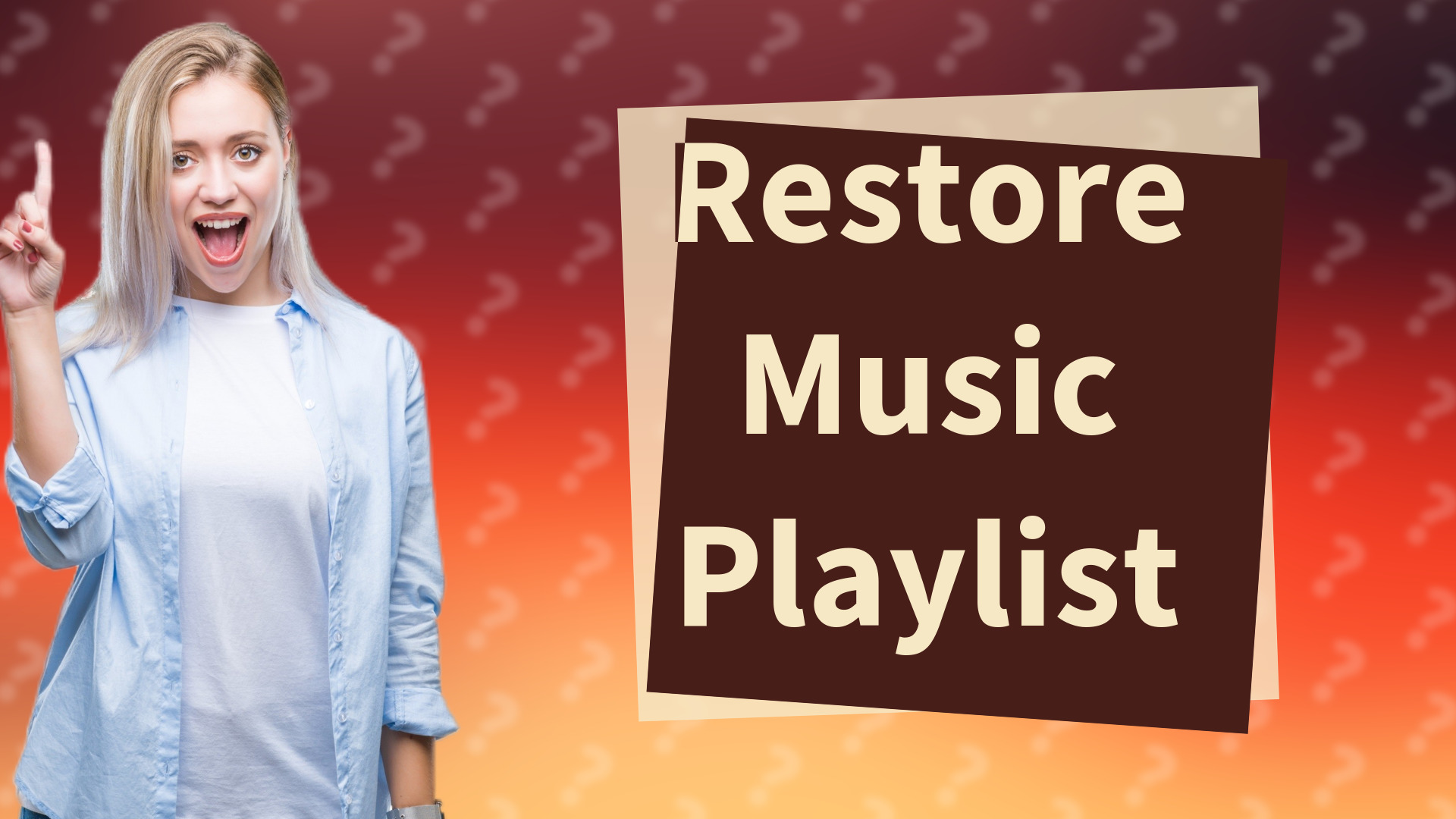 Restore Music Playlist