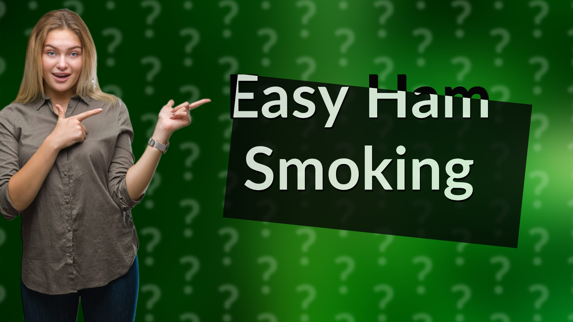 Easy Ham Smoking