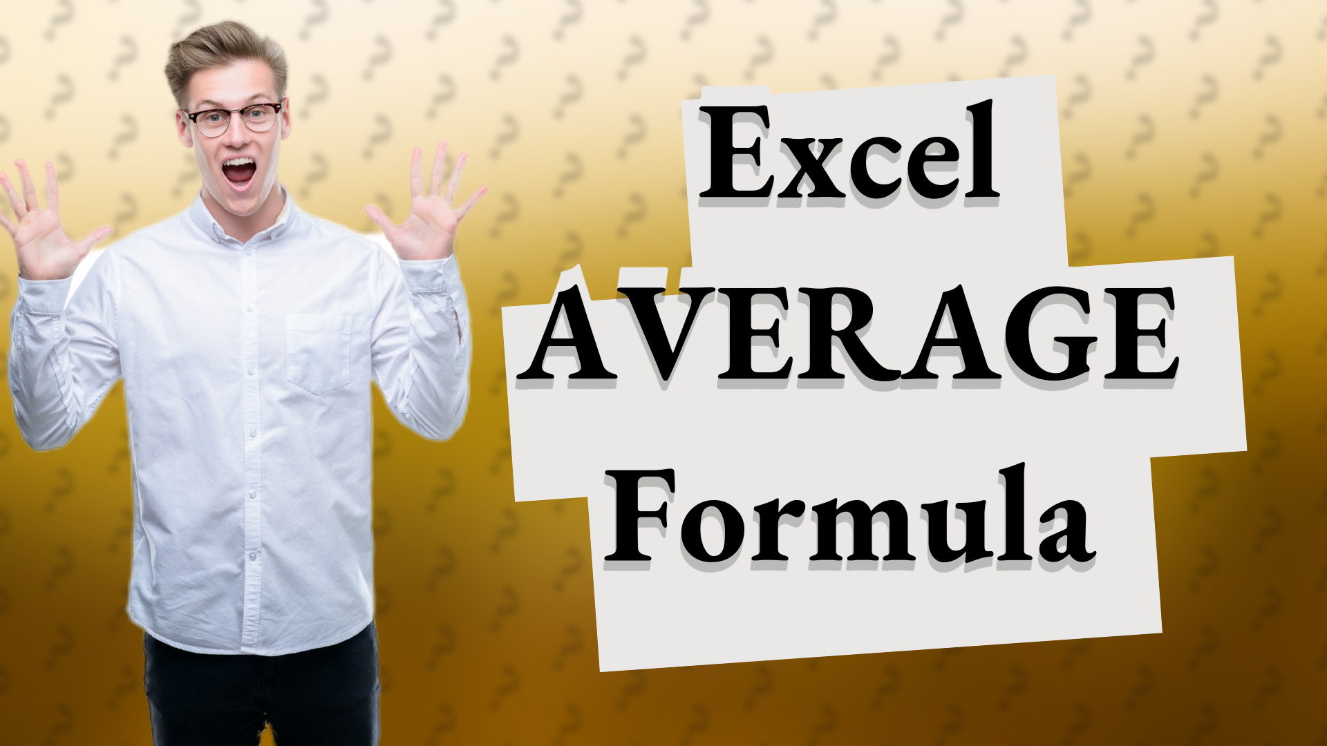 Excel AVERAGE Formula