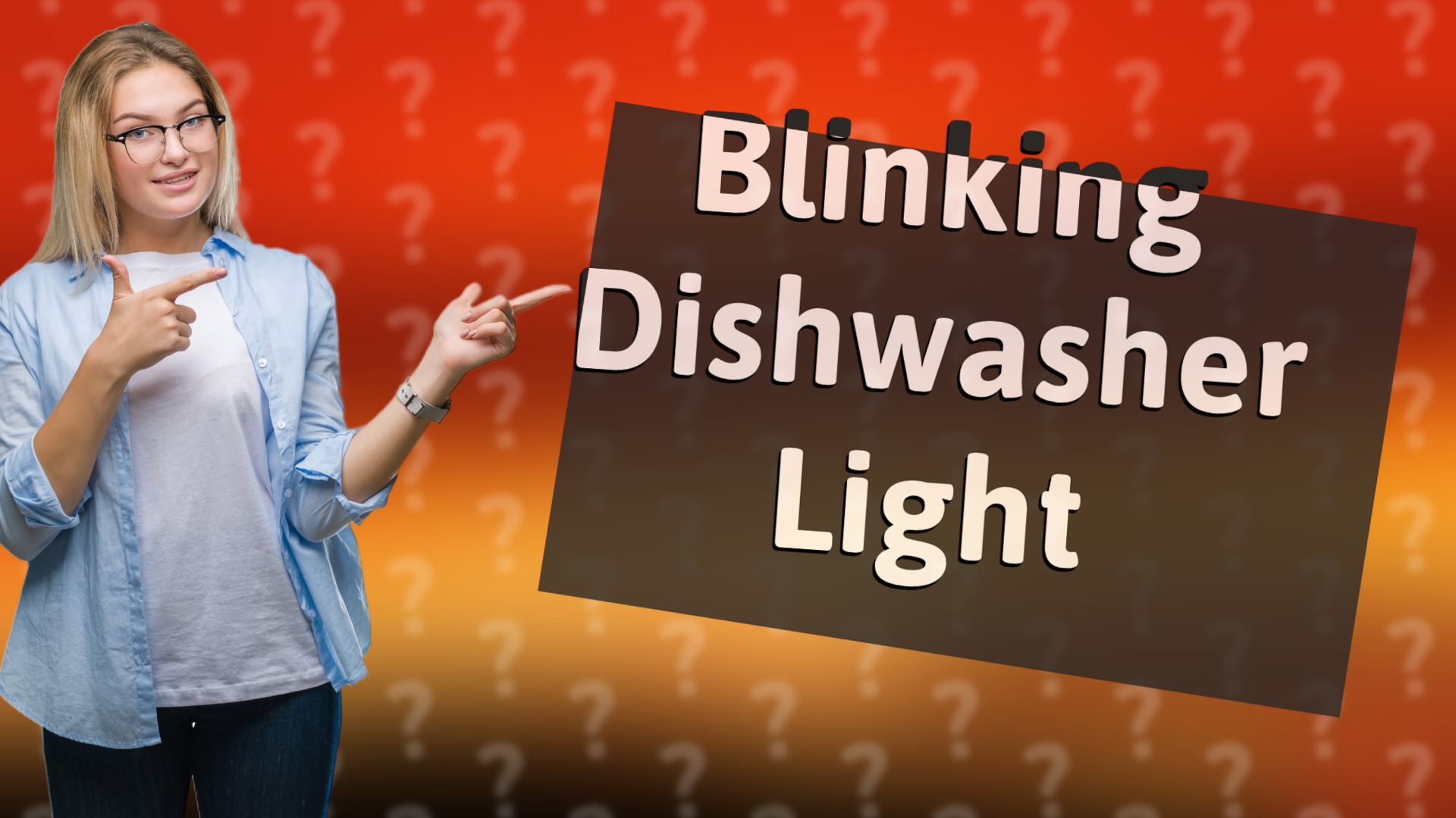 Blinking Dishwasher Light