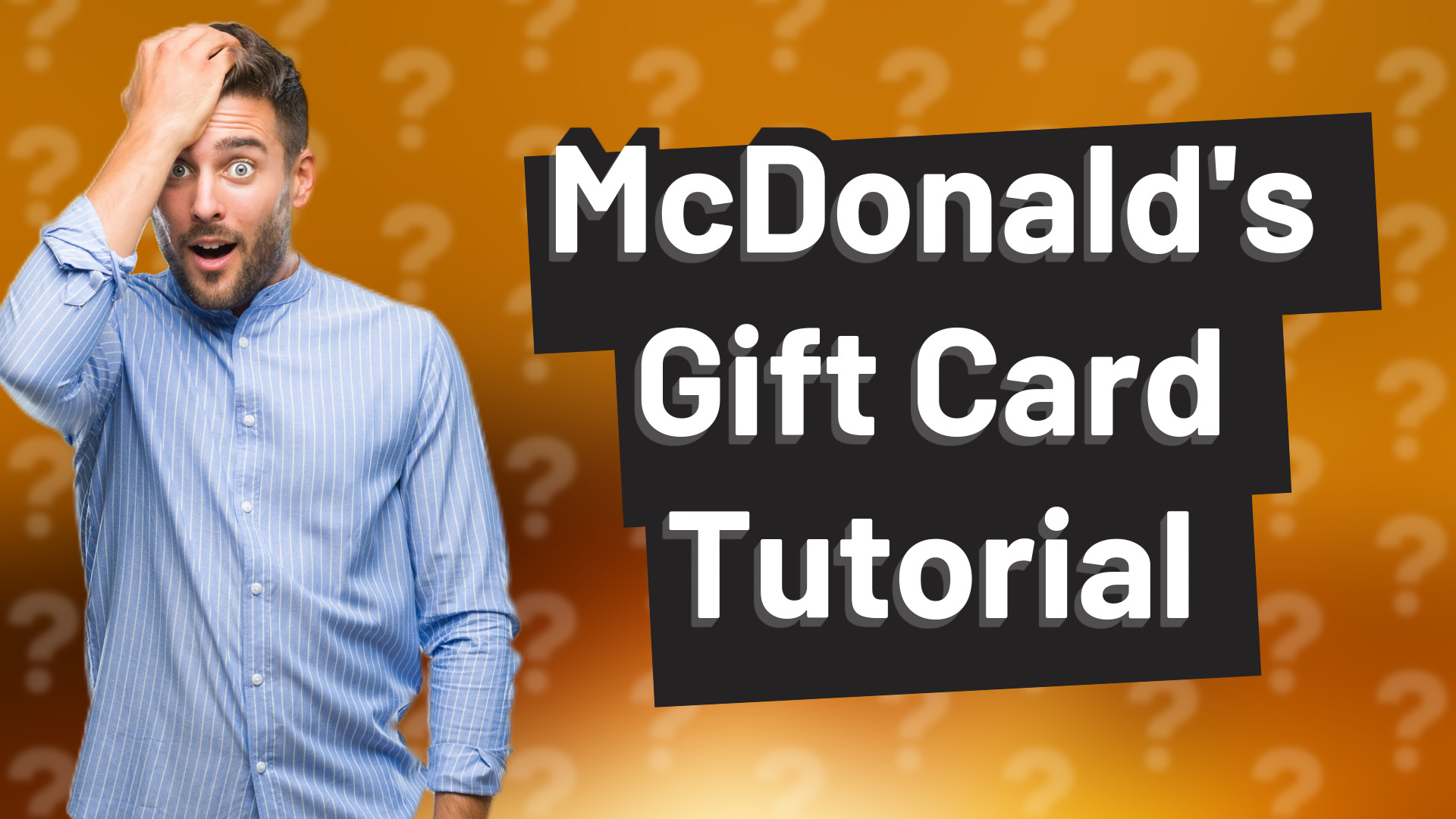 McDonald's Gift Card Tutorial