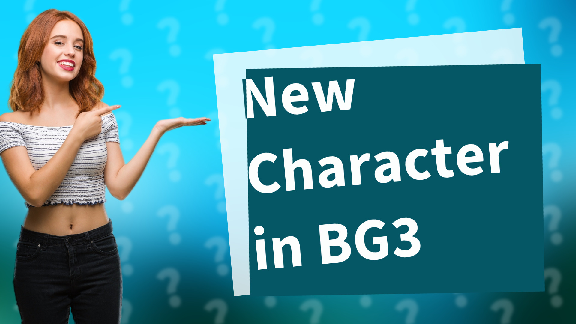 New Character in BG3
