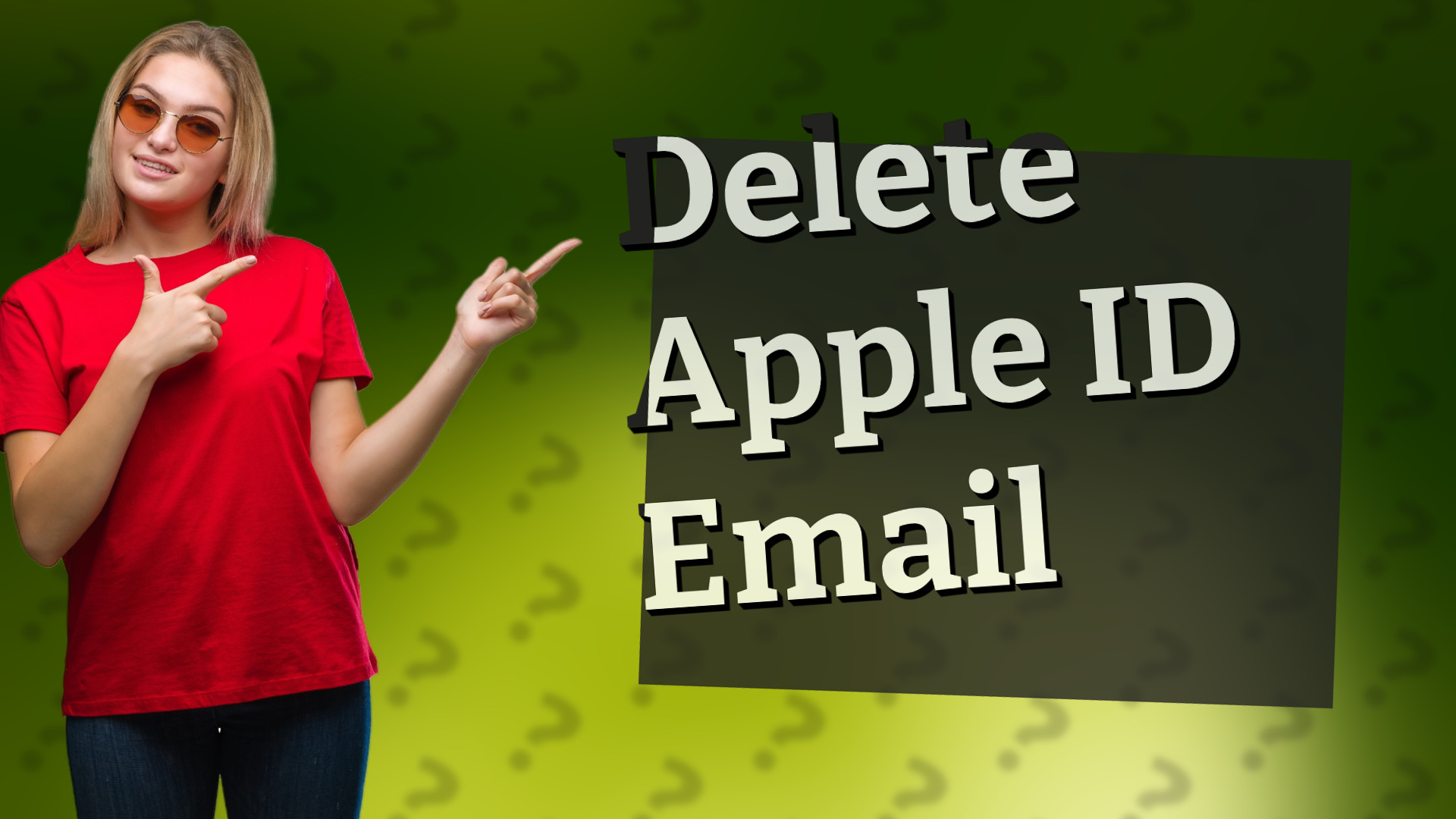 Delete Apple ID Email