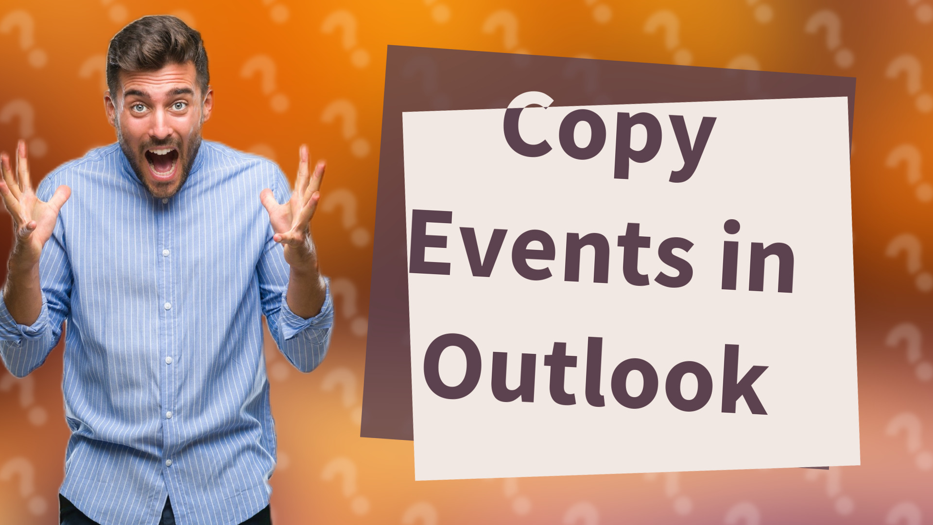 Copy Events in Outlook