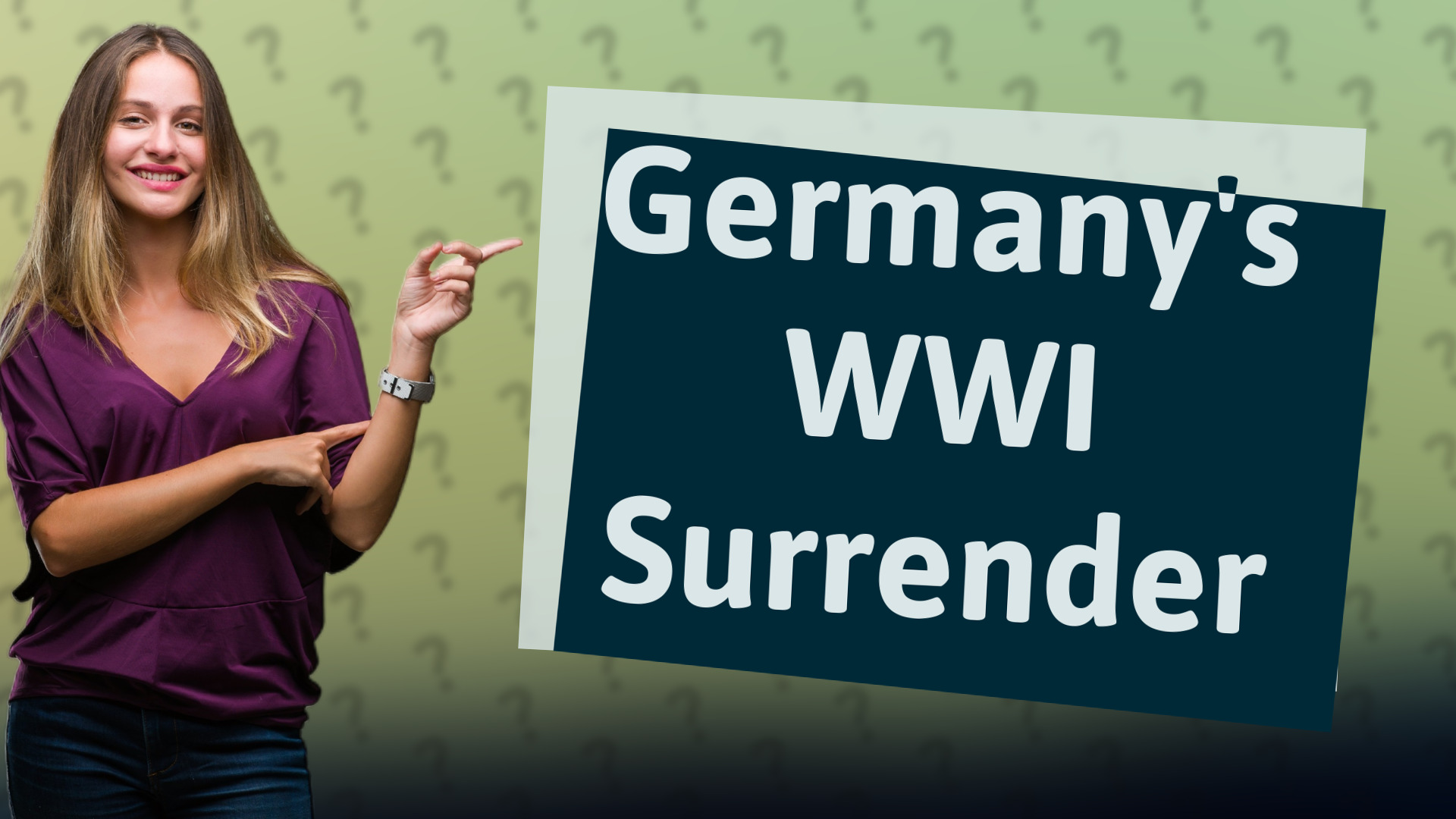 Germany's WWI Surrender