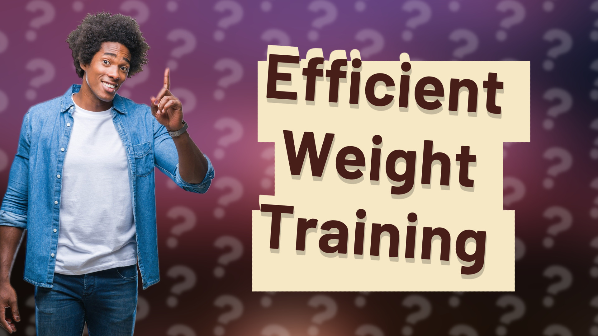 Efficient Weight Training