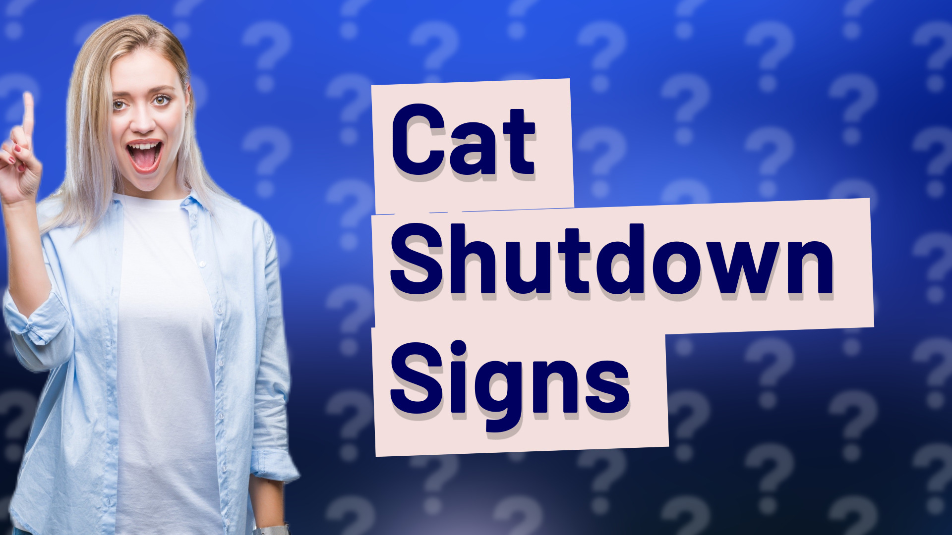 Cat Shutdown Signs