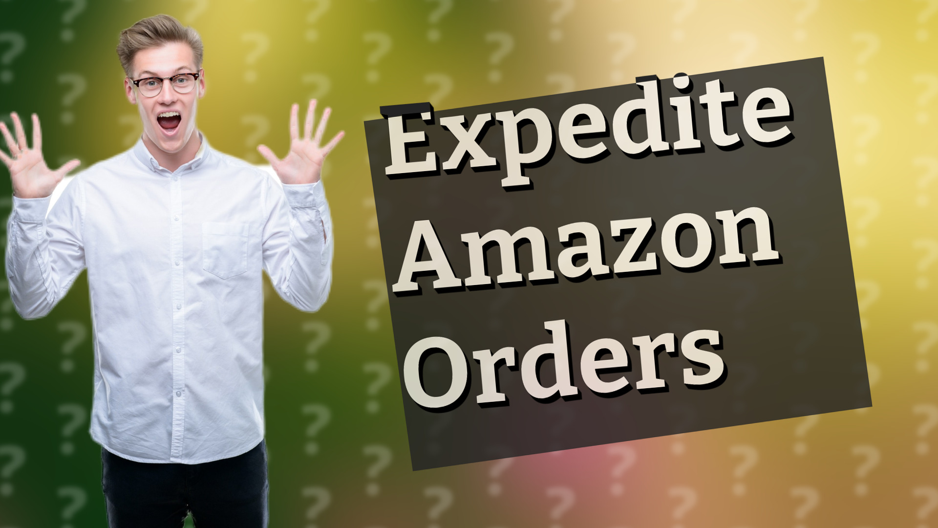 Expedite Amazon Orders