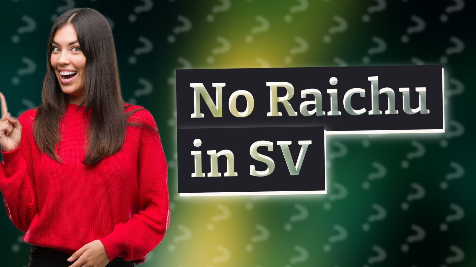 No Raichu in SV