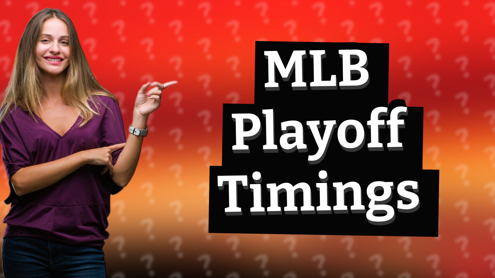 MLB Playoff Timings