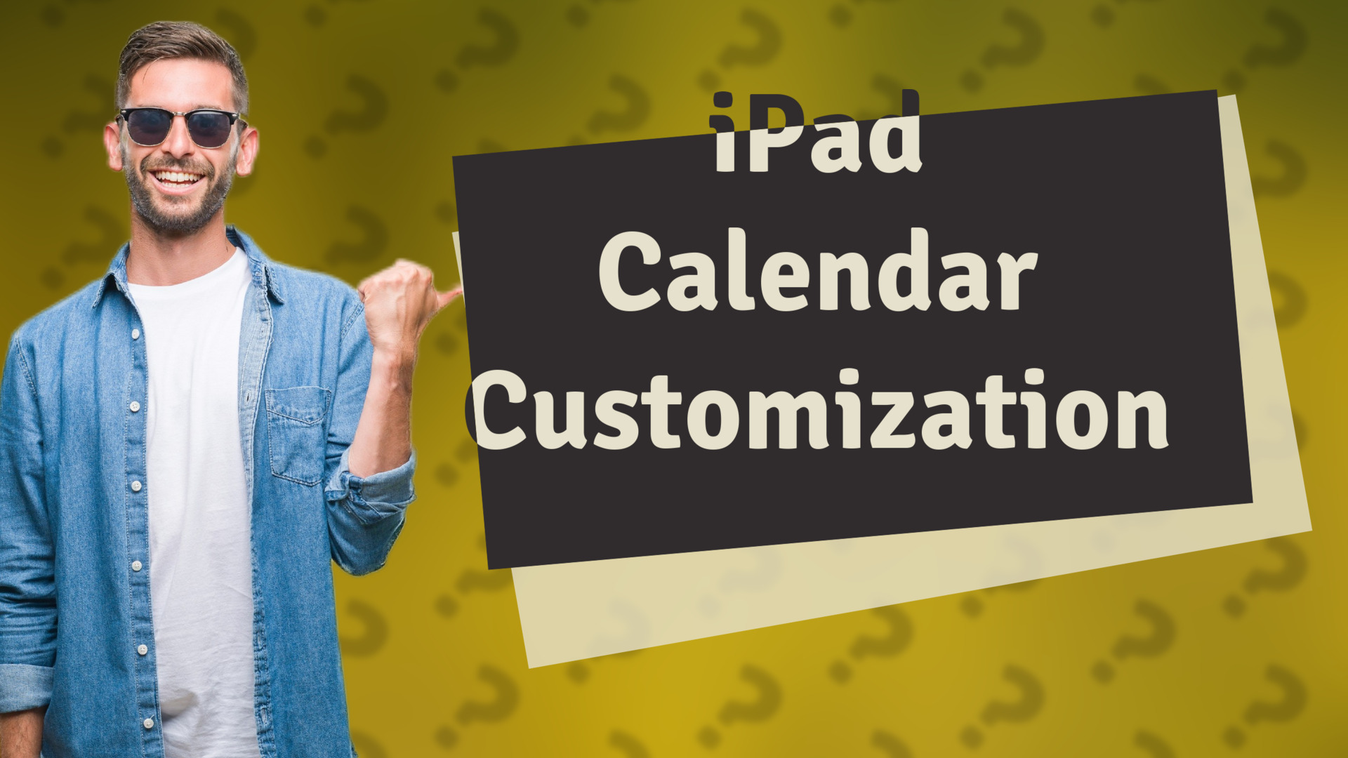 iPad Calendar Customization