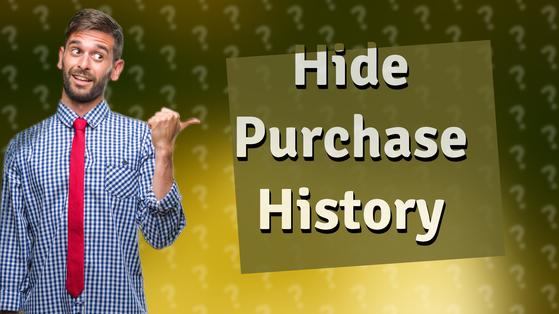 Hide Purchase History