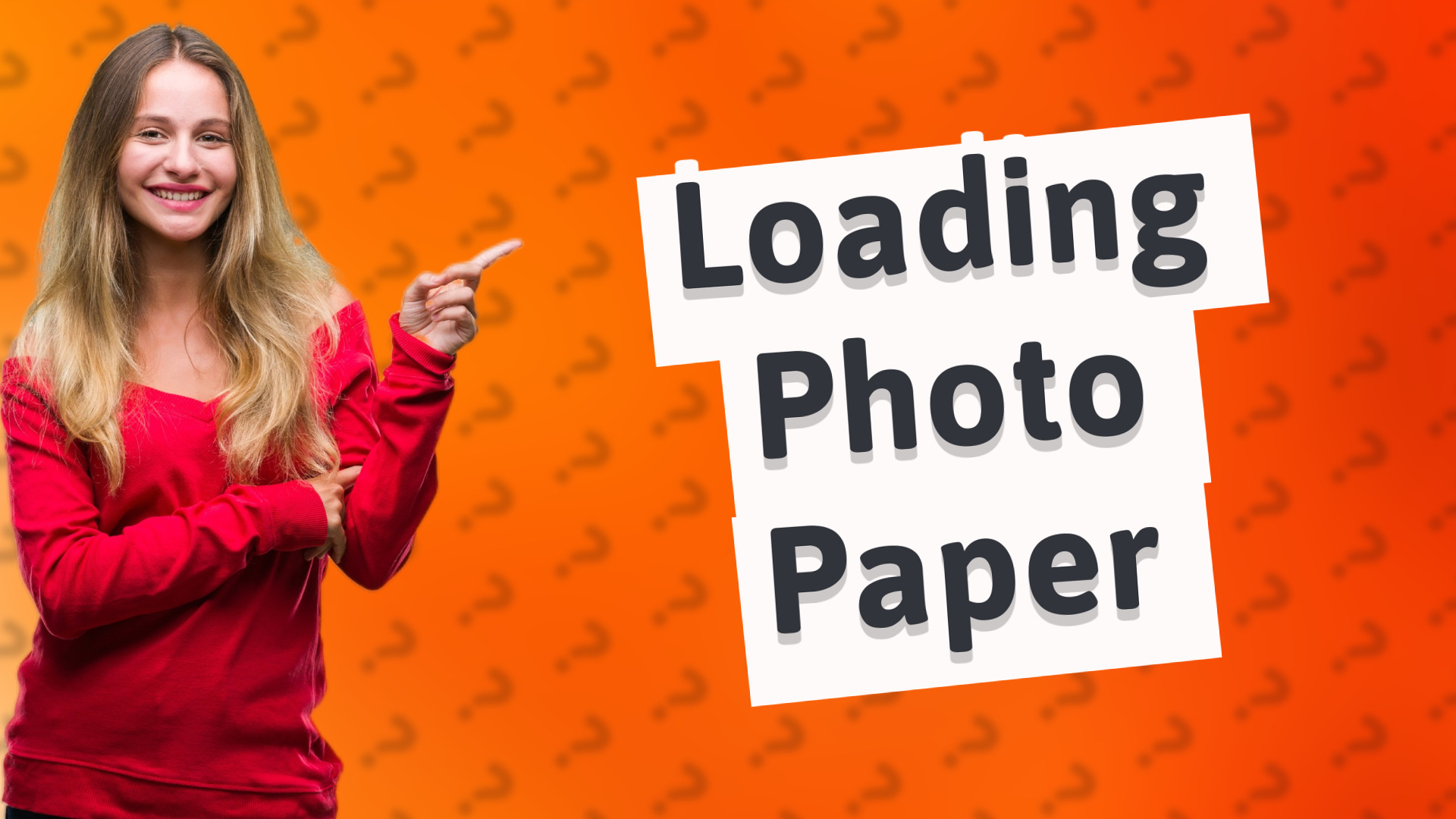 Loading Photo Paper
