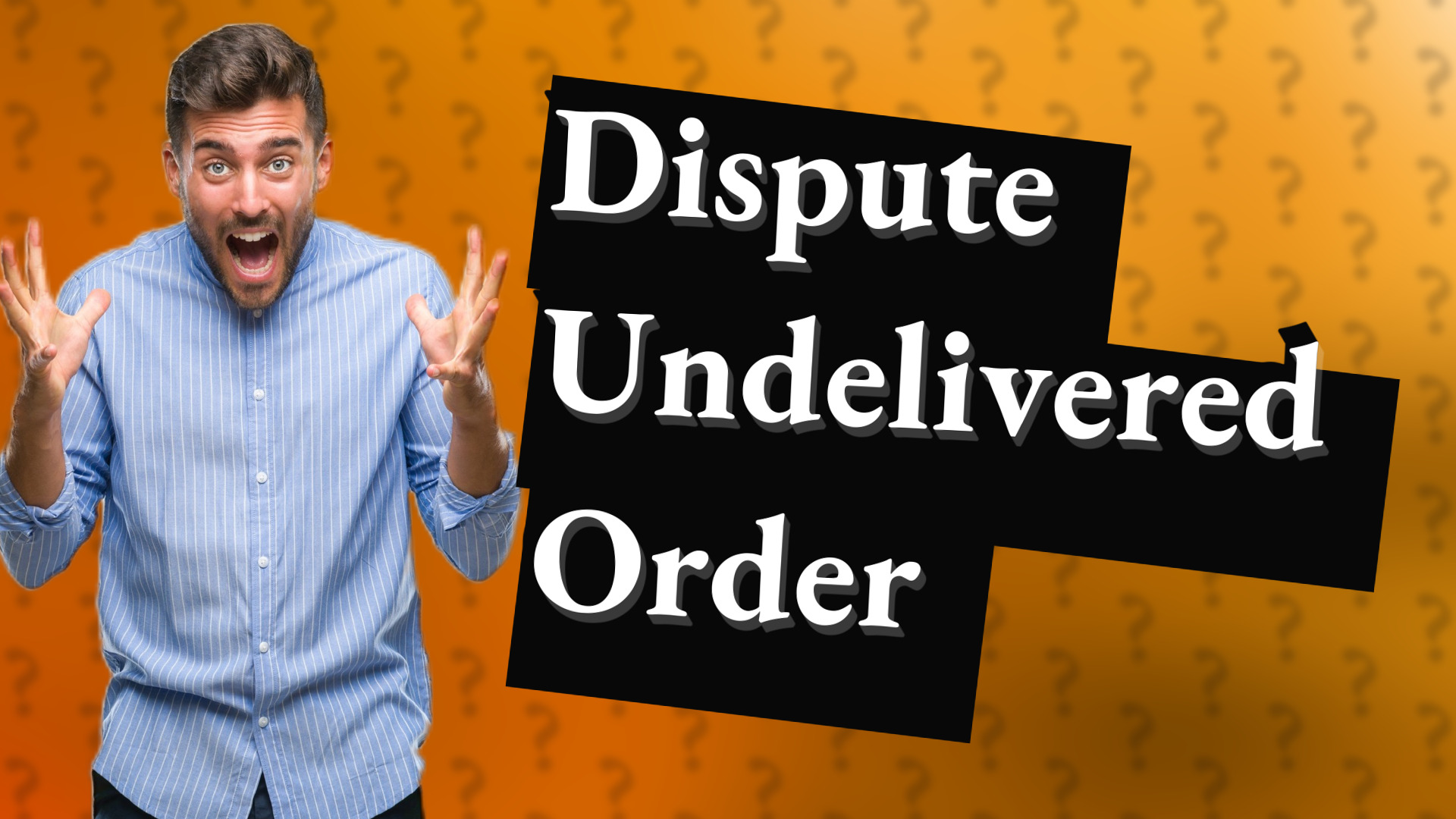 Dispute Undelivered Order
