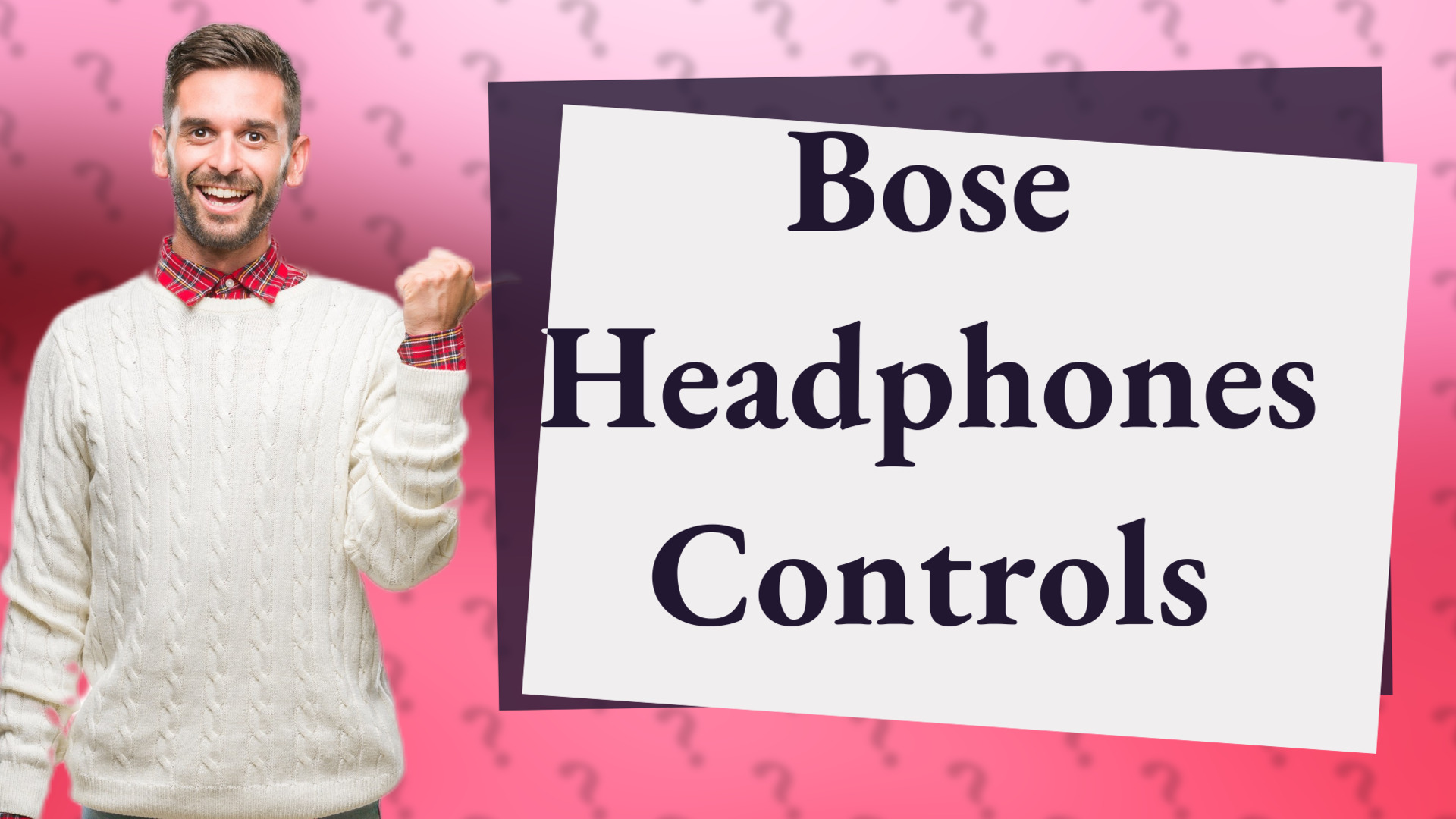 Bose Headphones Controls