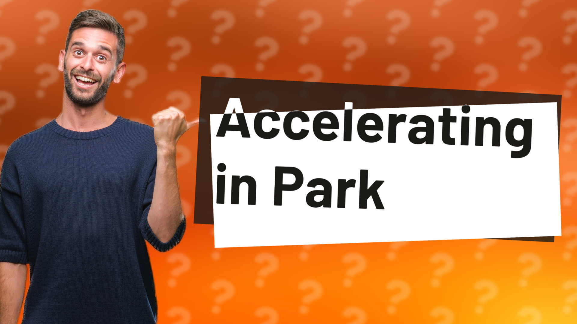 Accelerating in Park