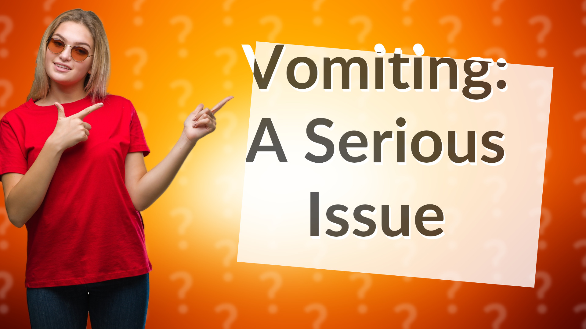 Vomiting: A Serious Issue