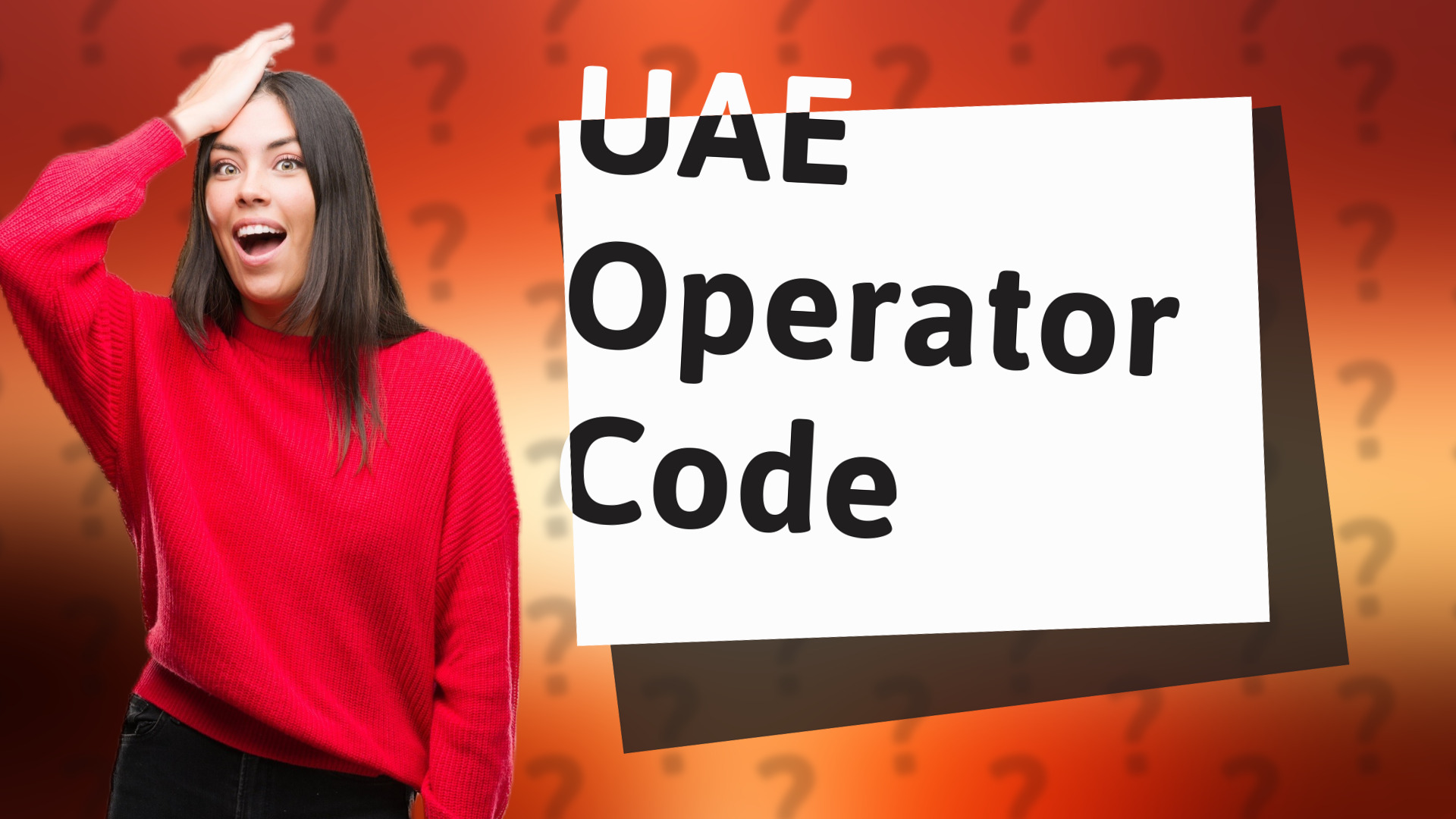UAE Operator Code