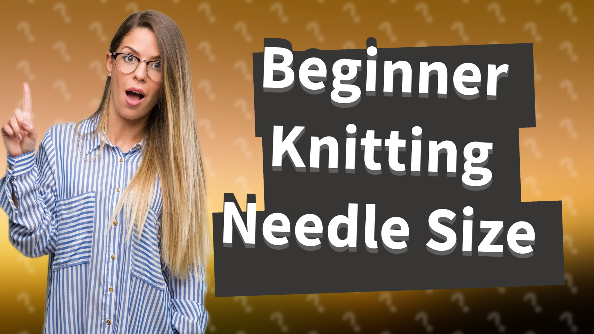 Beginner Knitting Needle Size