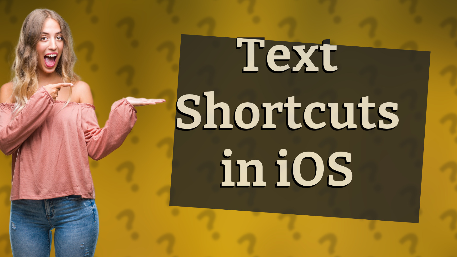 Text Shortcuts in iOS