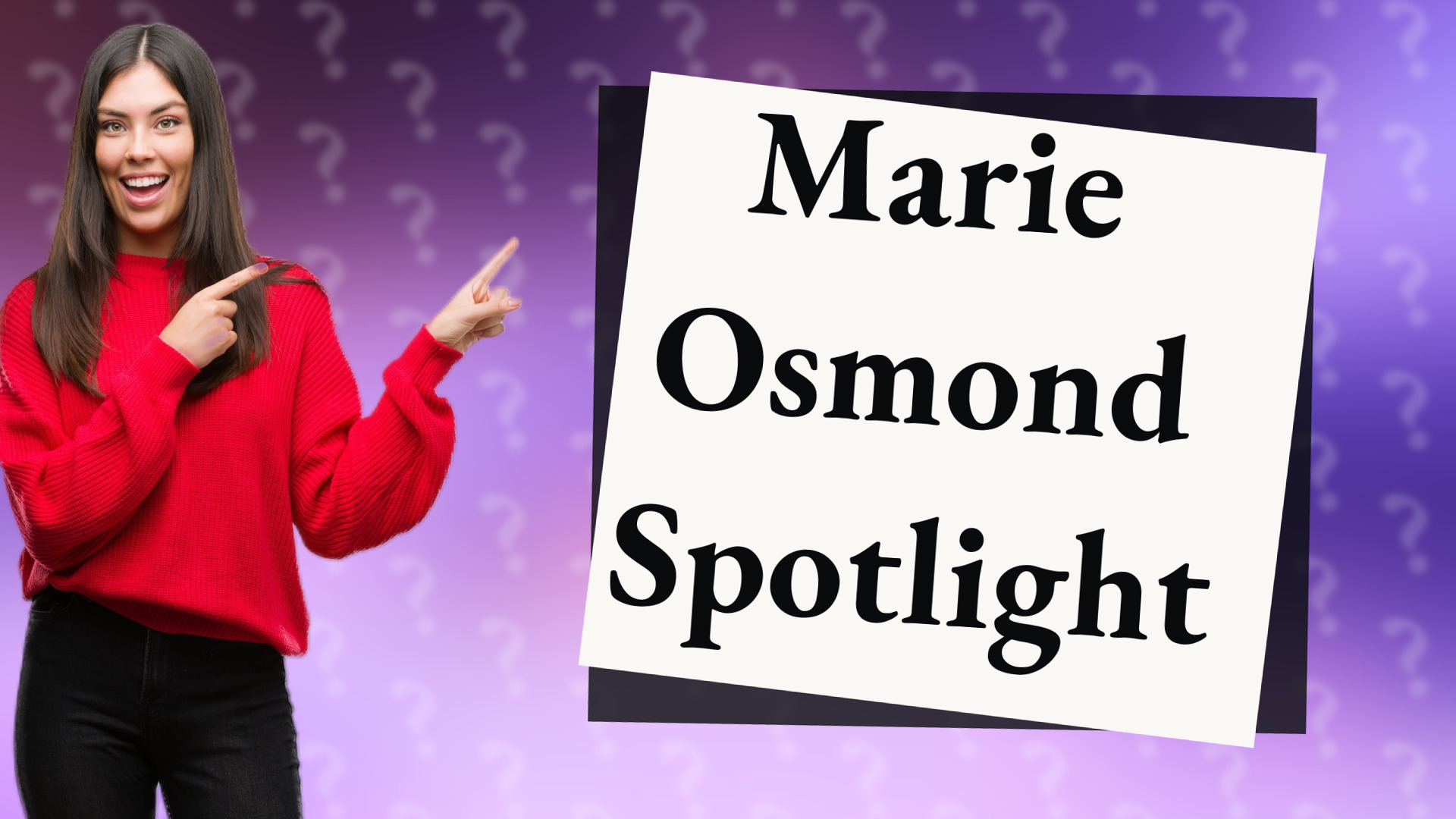 Marie Osmond Spotlight