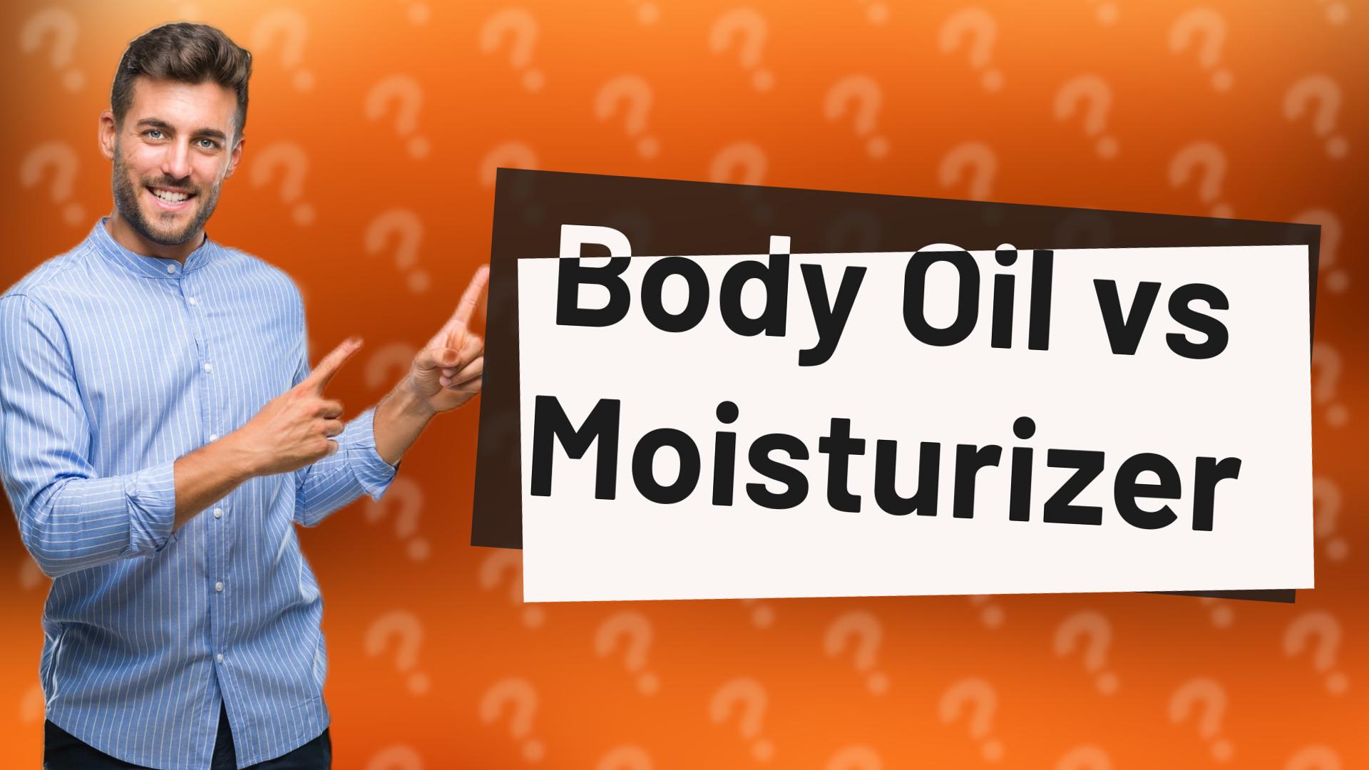 Body Oil vs Moisturizer