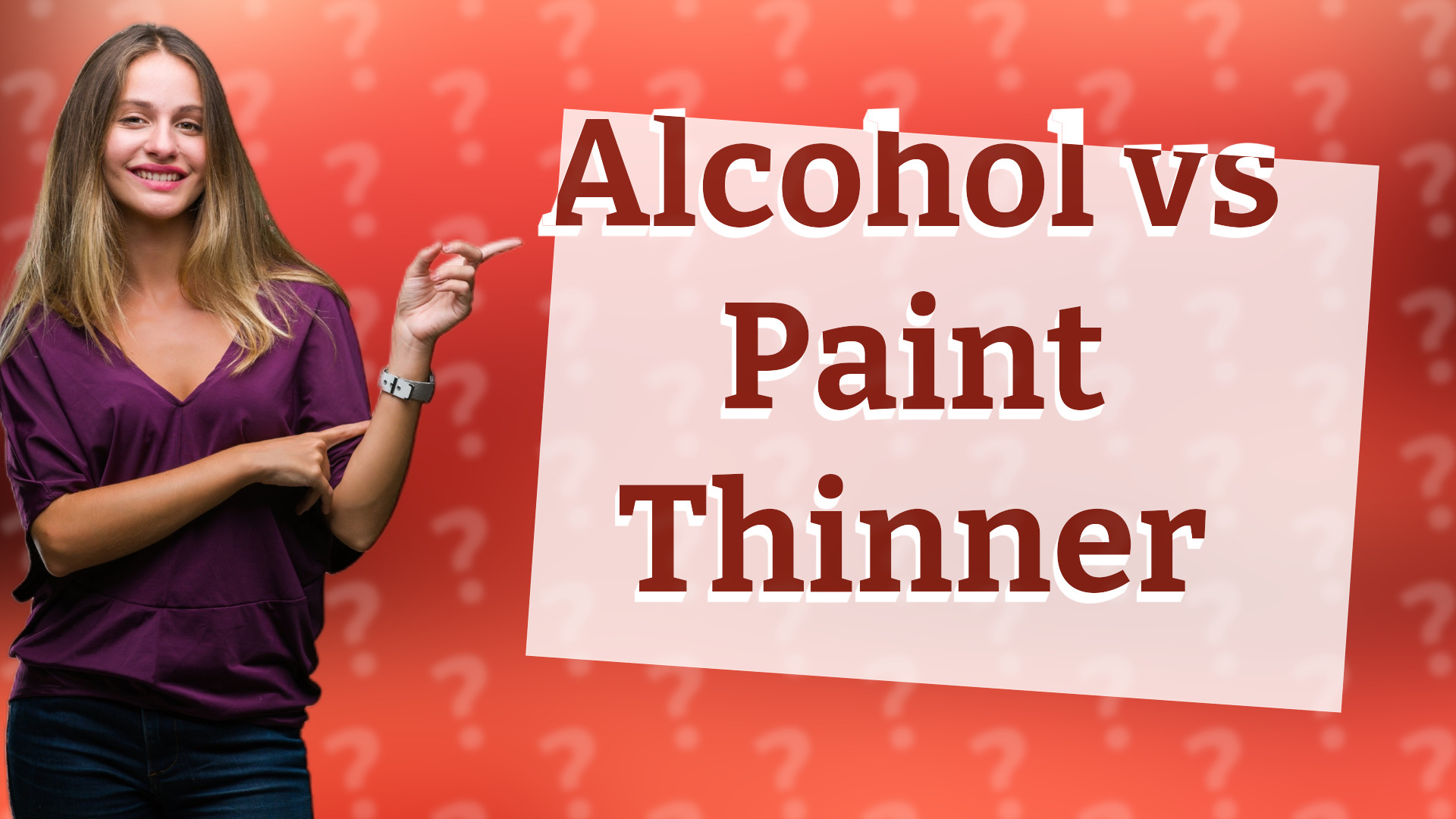 Alcohol vs Paint Thinner