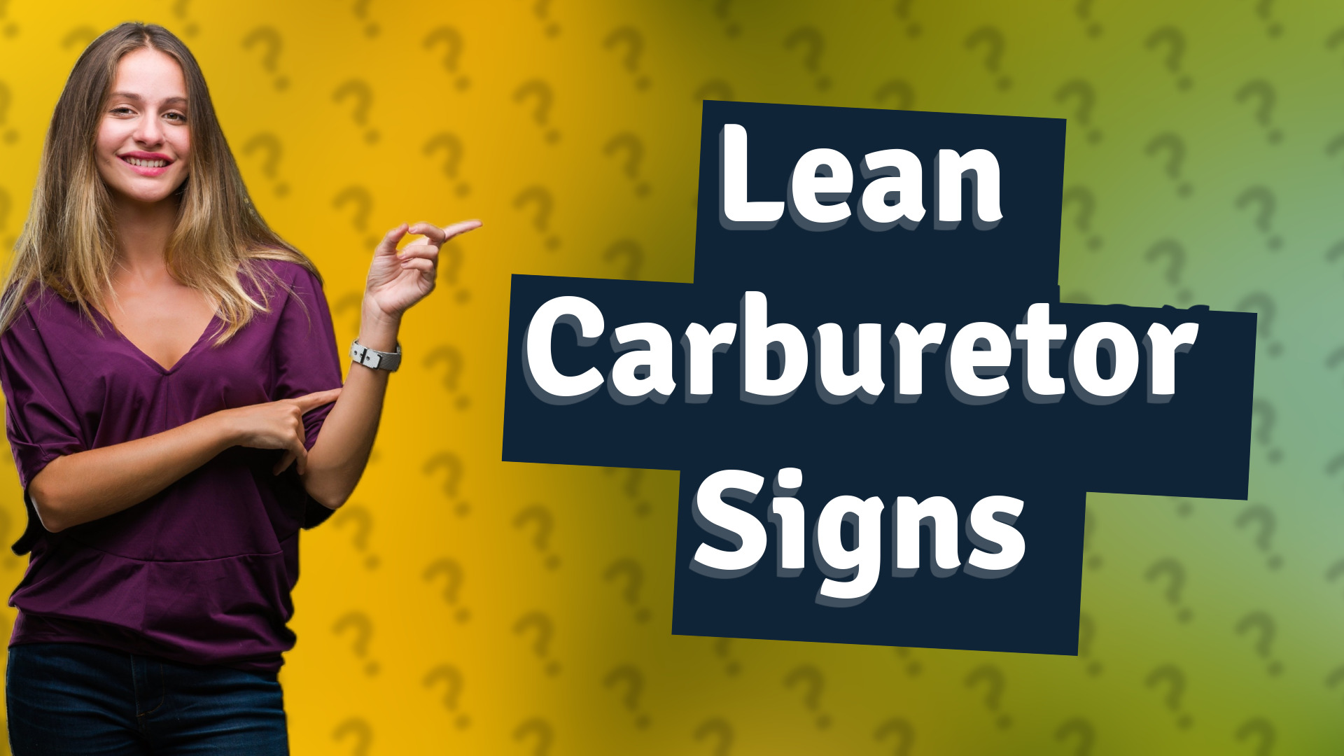 Lean Carburetor Signs