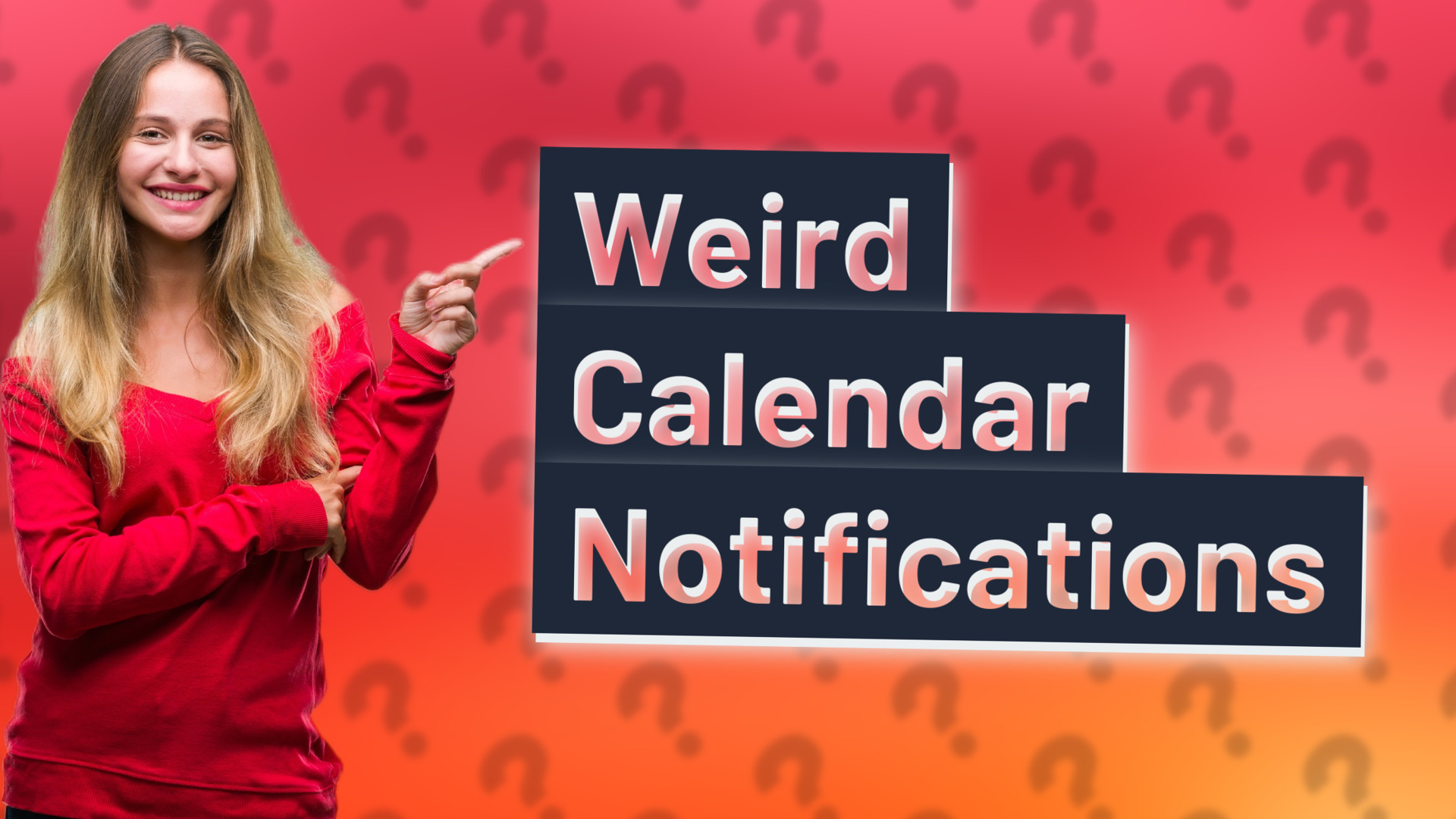Weird Calendar Notifications