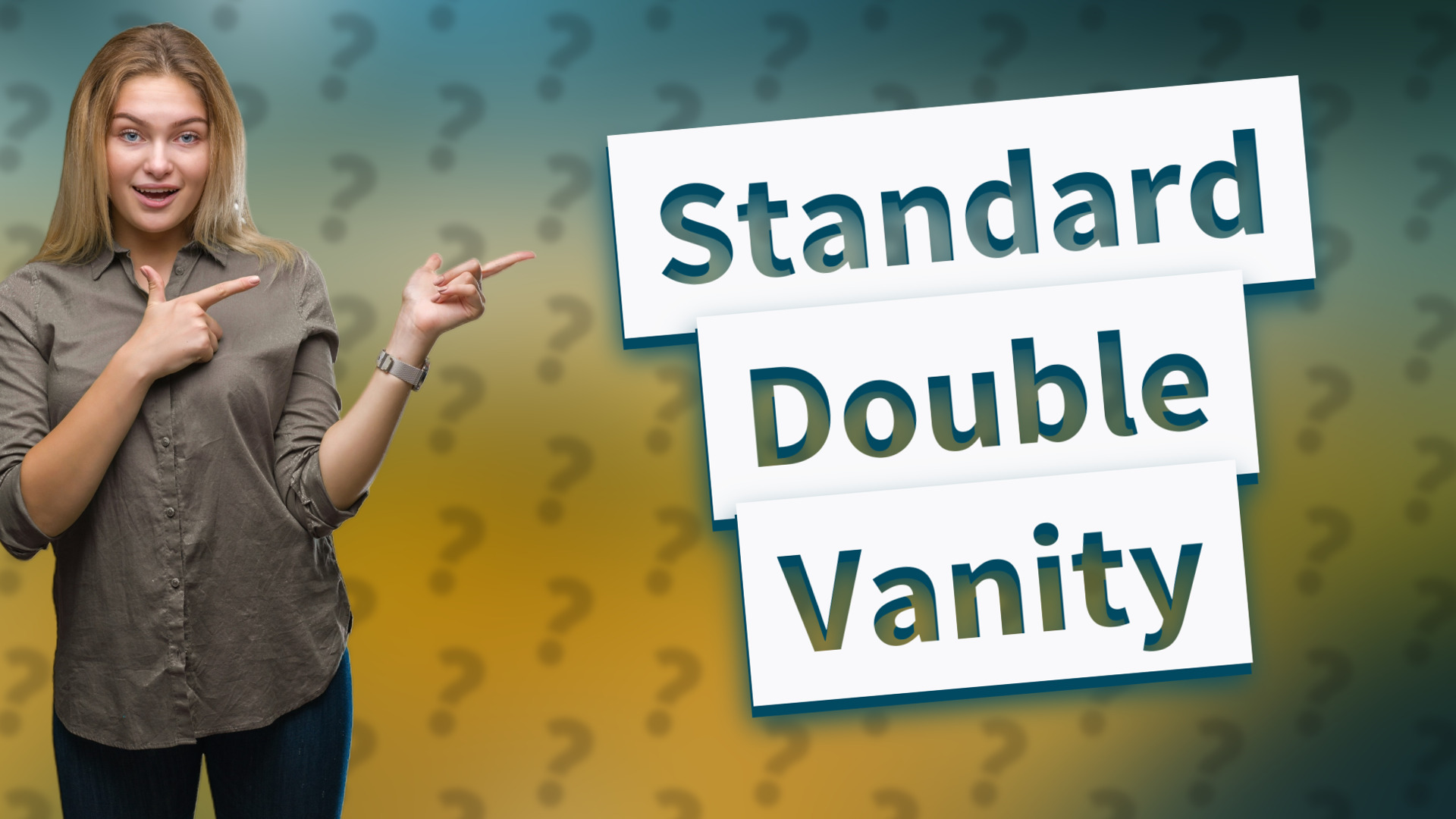 Standard Double Vanity