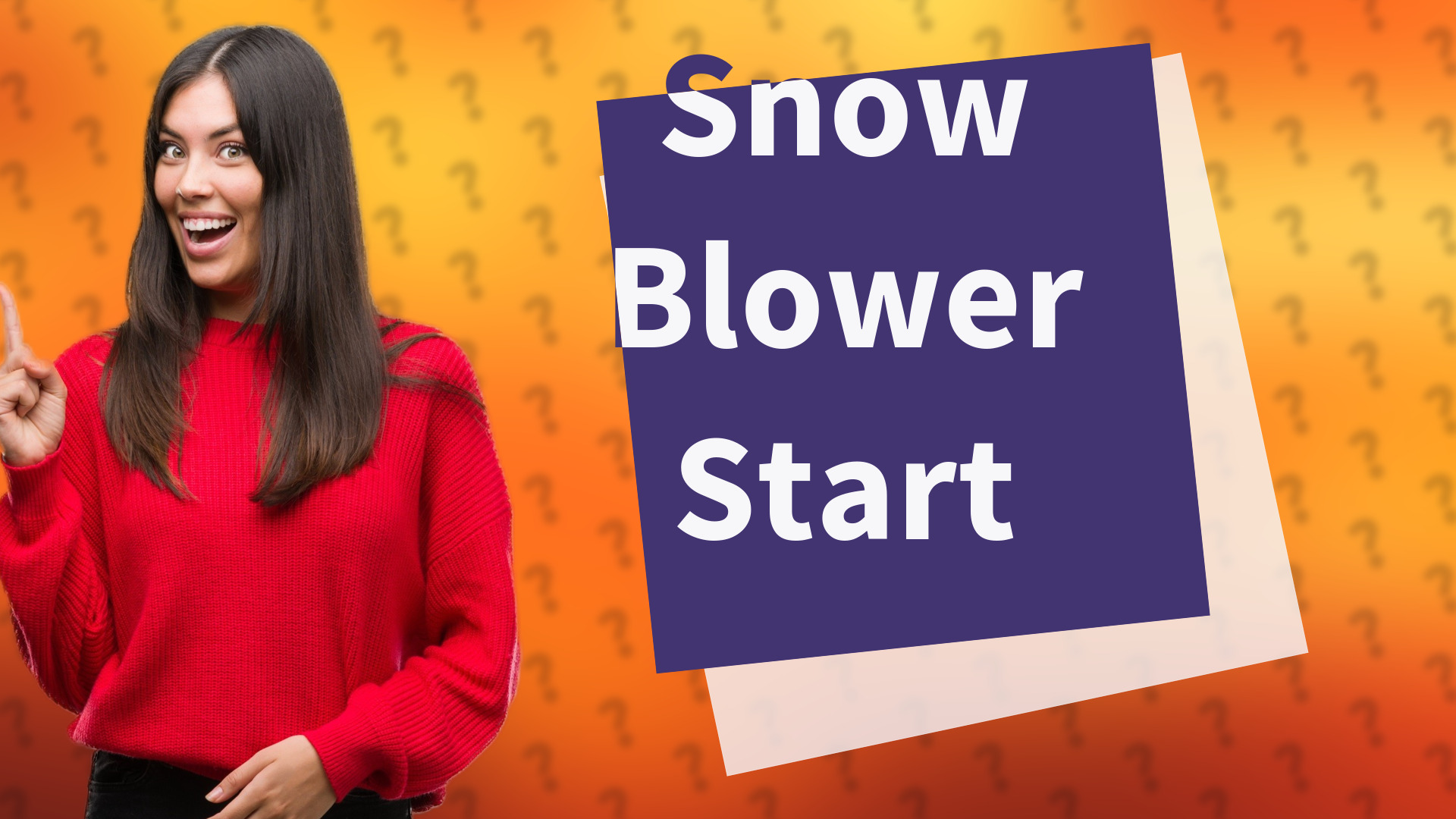 Snow Blower Start