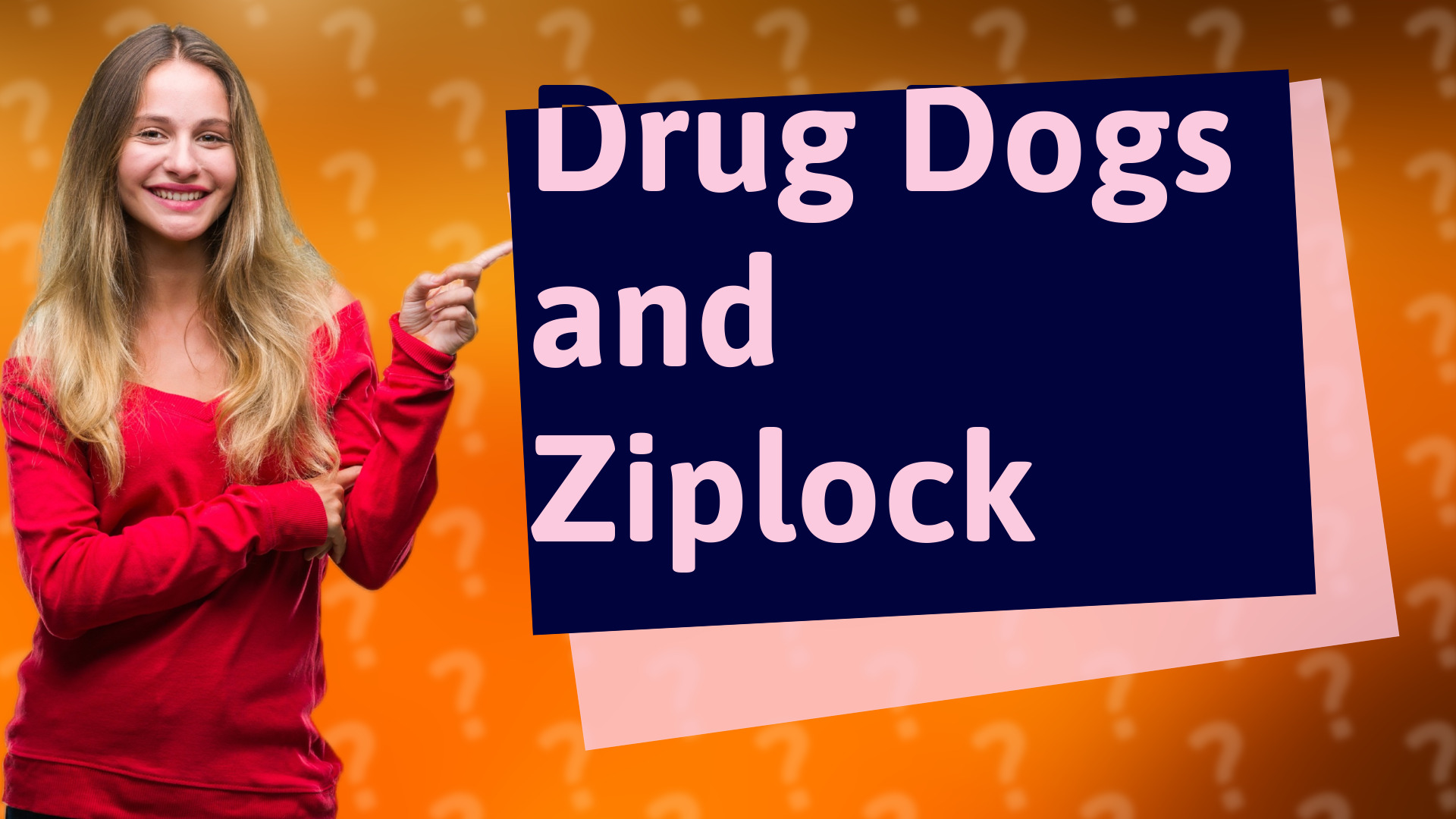 Drug Dogs and Ziplock