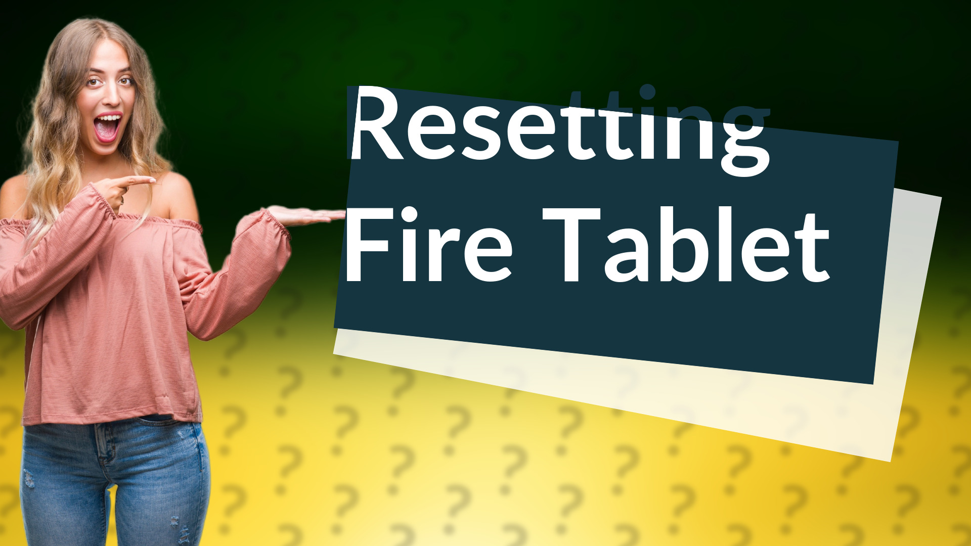 Resetting Fire Tablet