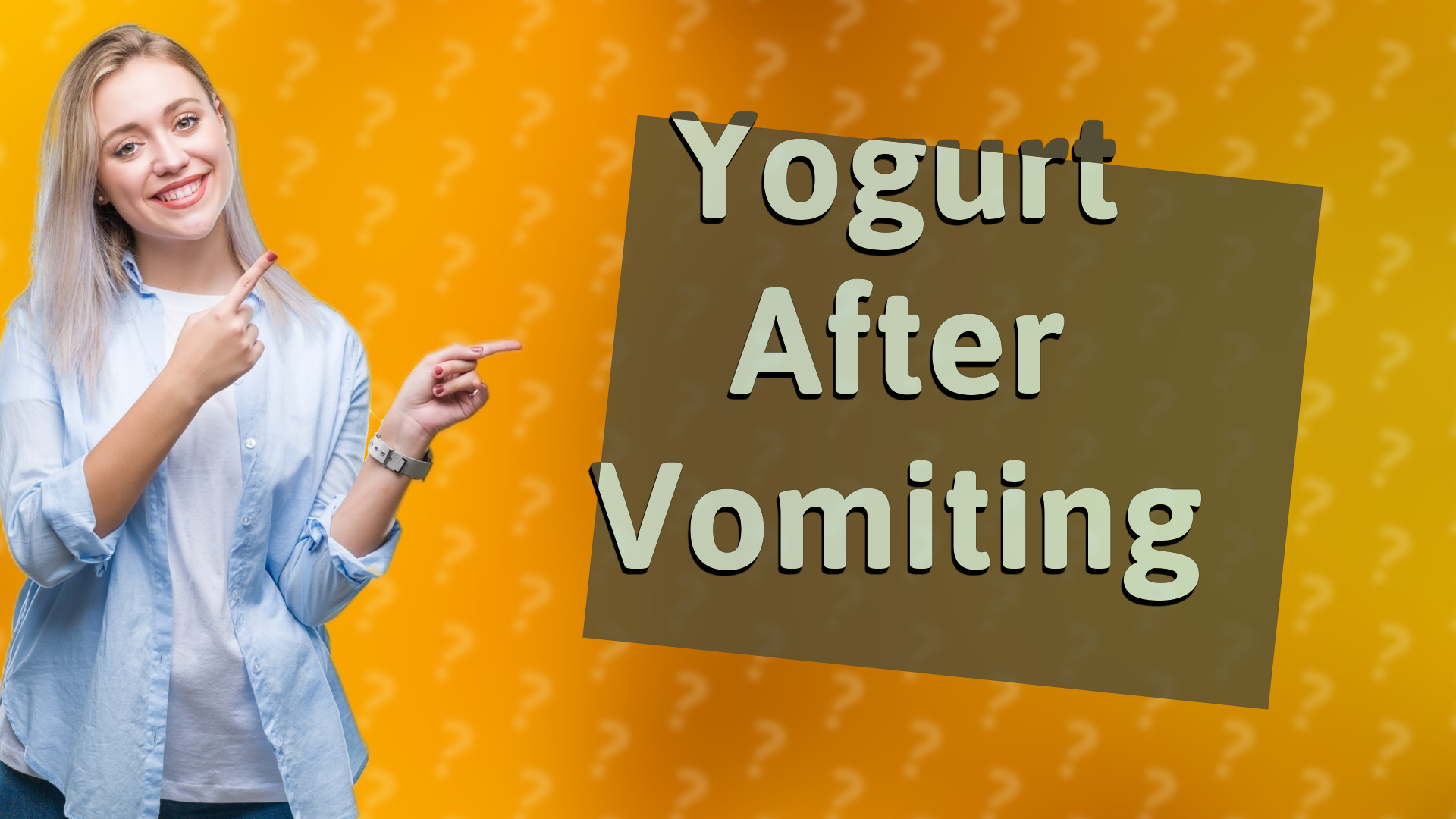Yogurt After Vomiting