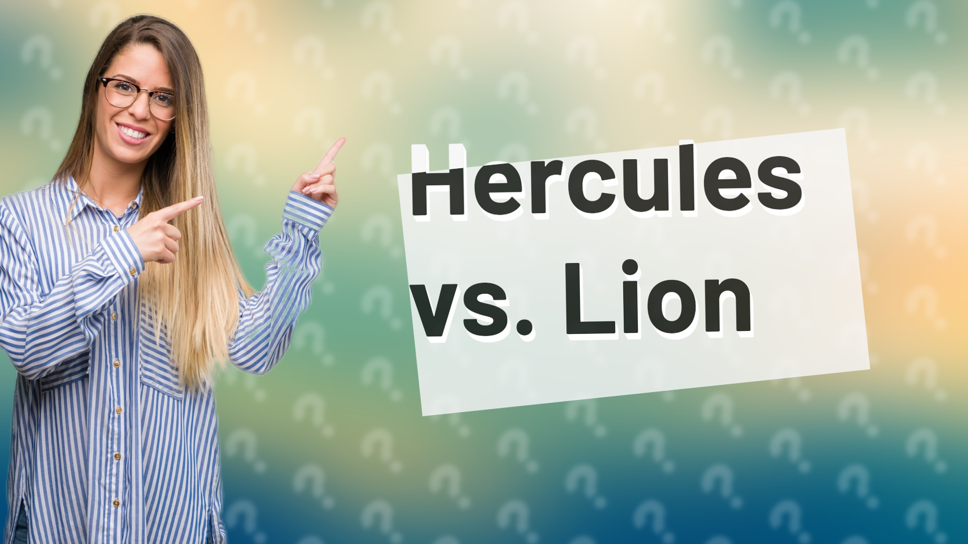 Hercules vs. Lion