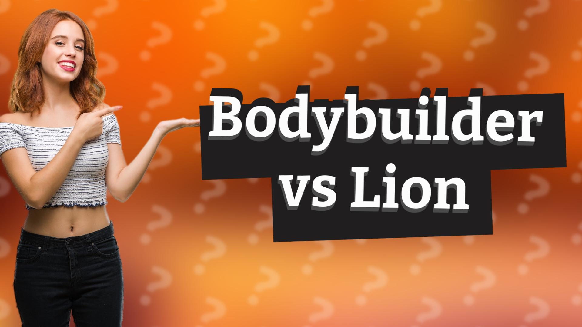 Bodybuilder vs Lion